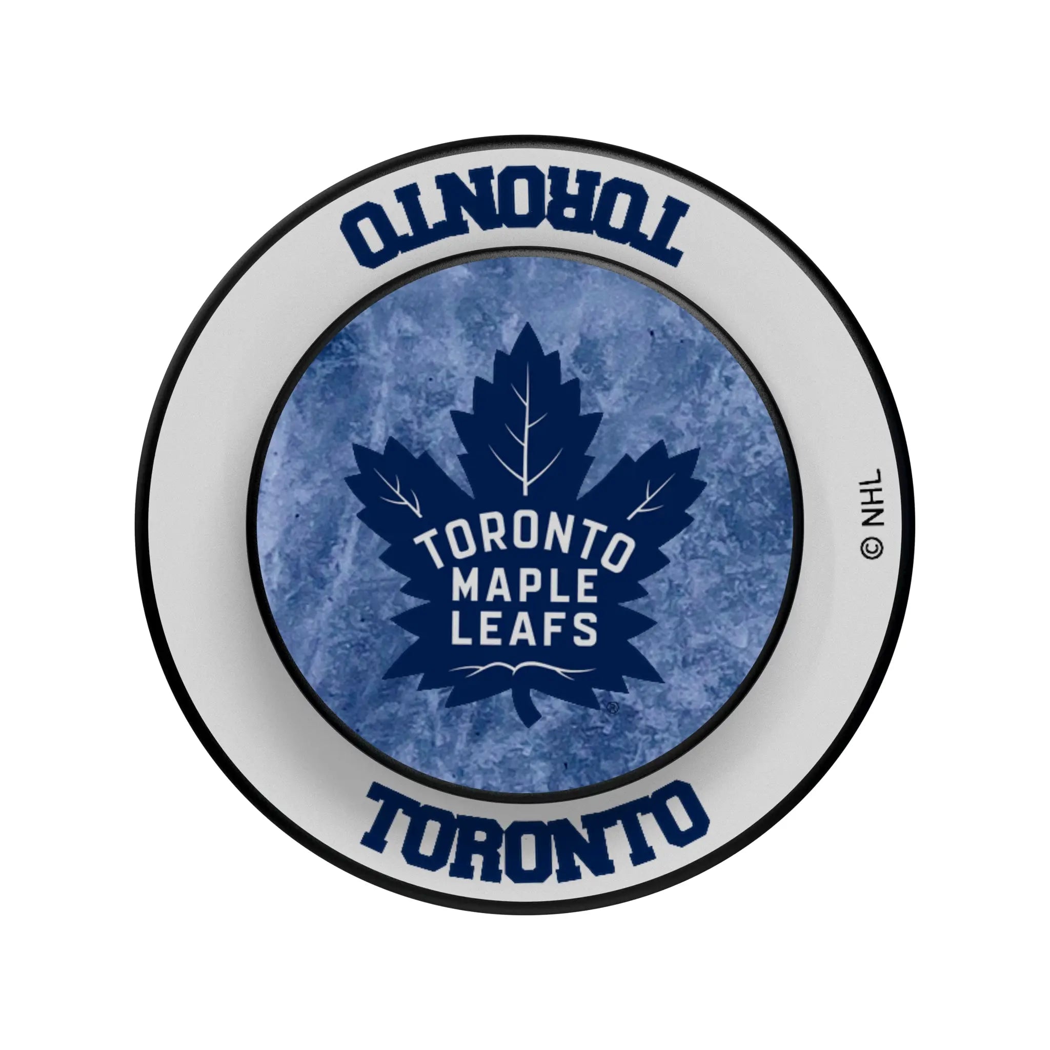 Toronto Maple Leafs Ice Wordmark Popsockets Round Magnetic