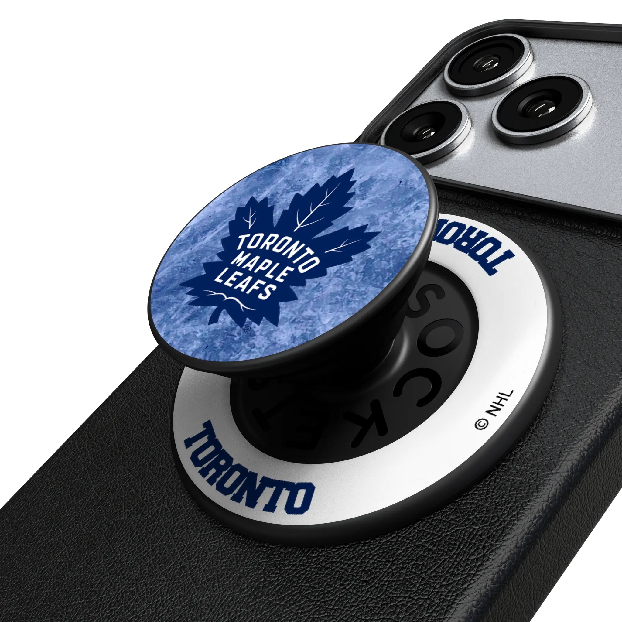 Toronto Maple Leafs Ice Wordmark Popsockets Round Magnetic