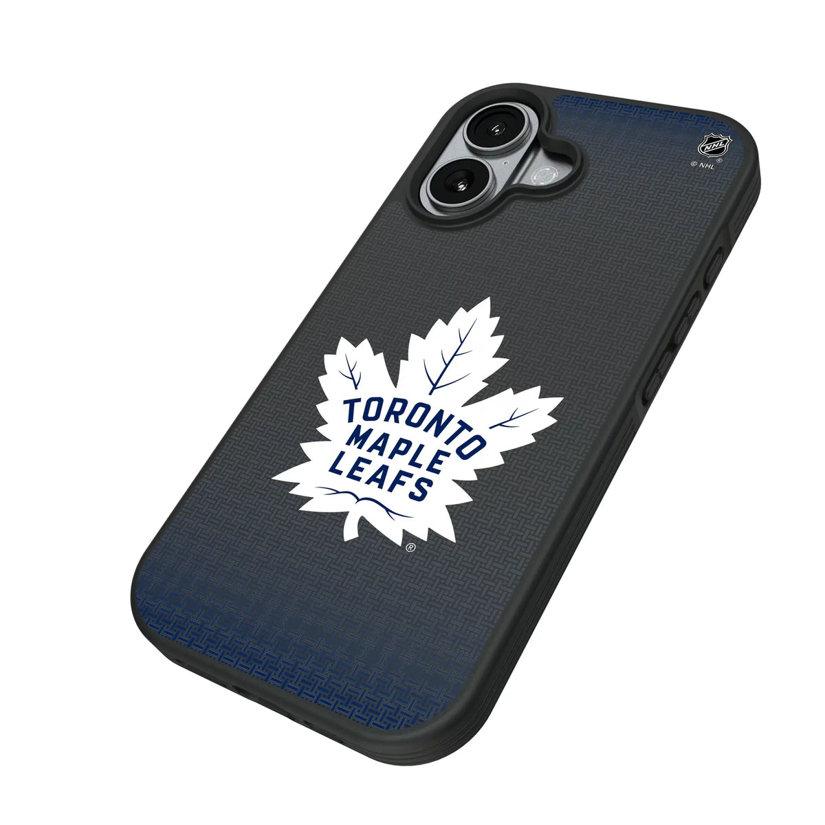 Toronto Maple Leafs Linen iPhone Bump Phone Case for Apple iPhone - Isometric View#Device_iPhone 17
