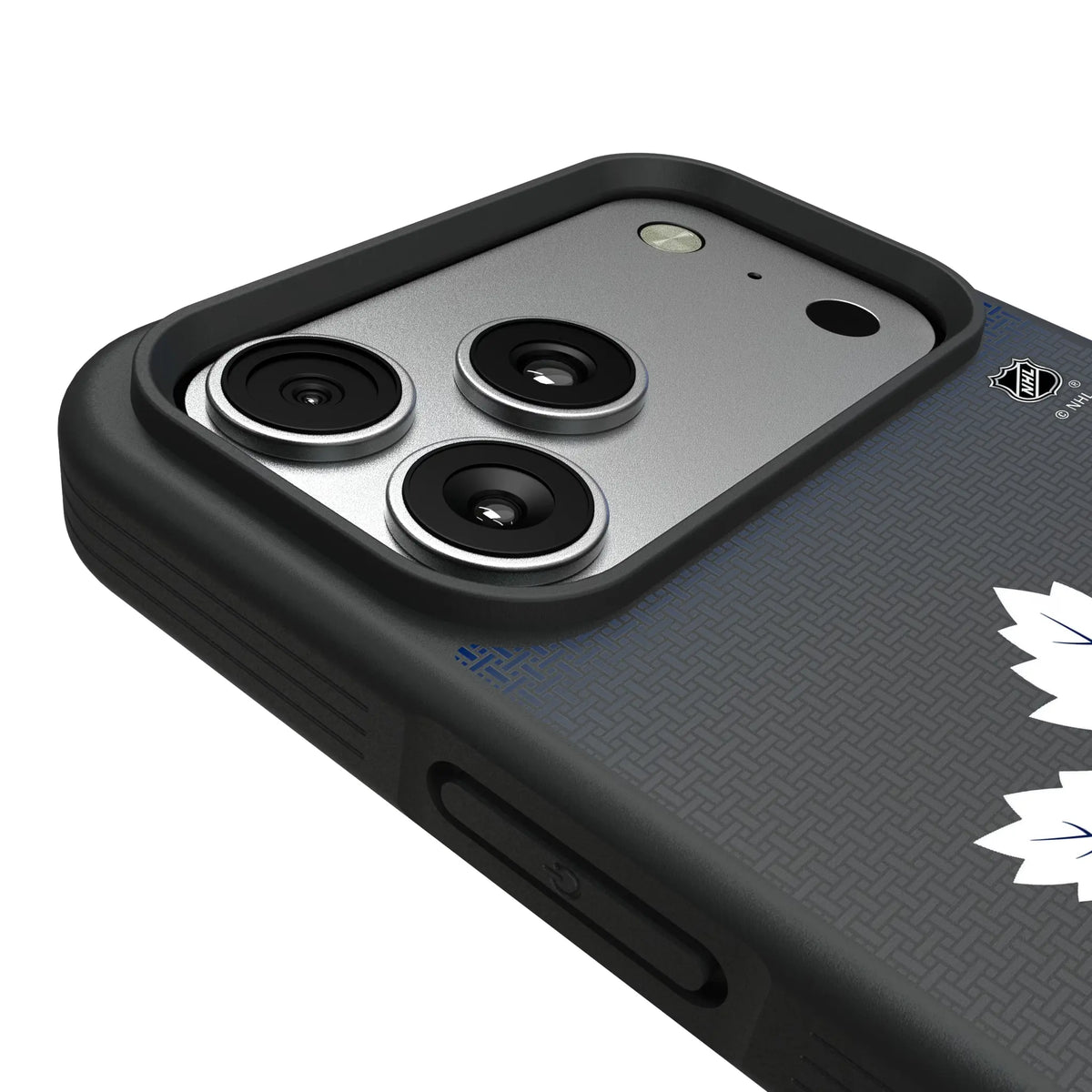 Toronto Maple Leafs Linen iPhone Bump Phone Case for Apple iPhone - Detail#Device_iPhone 17 Pro Max