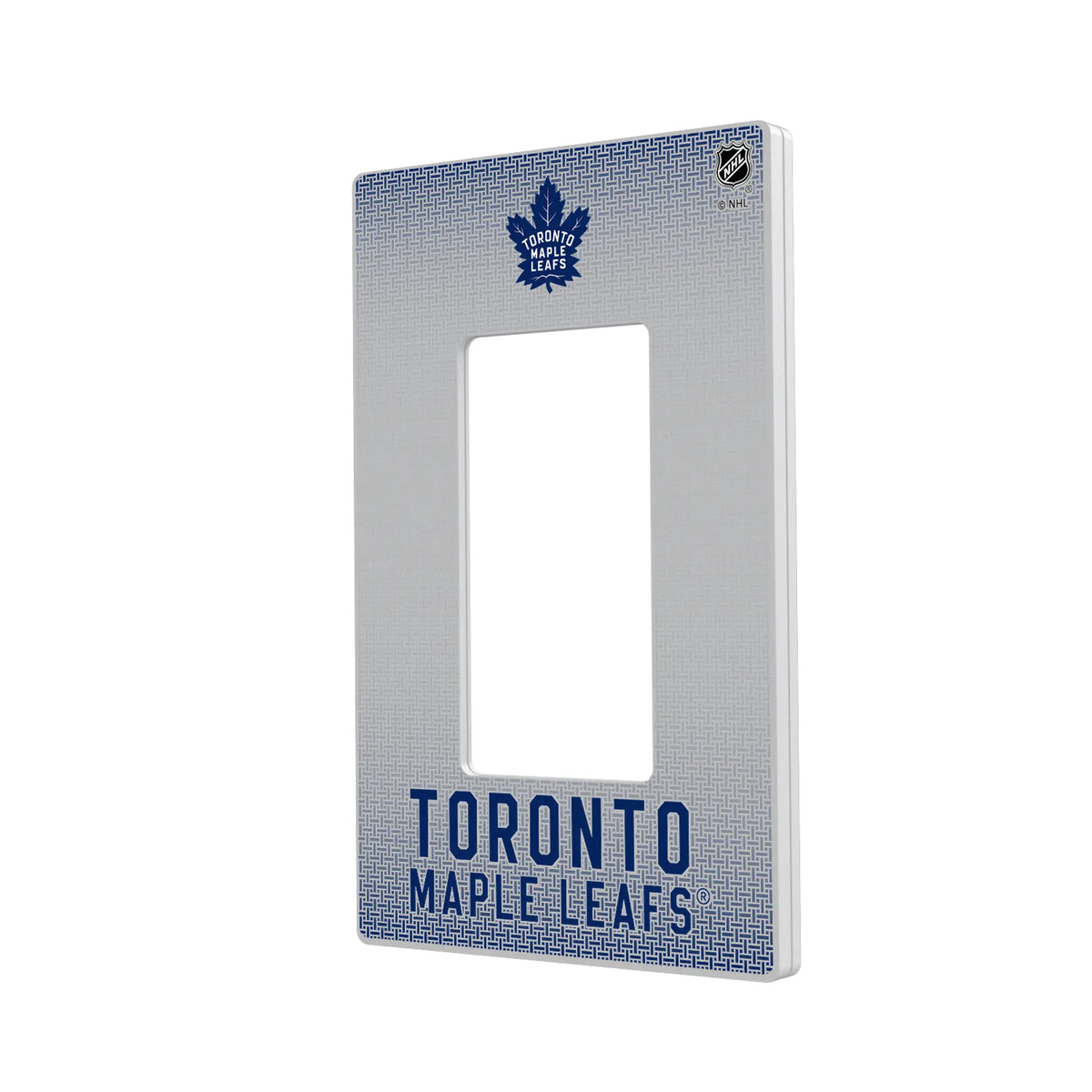 Toronto Maple Leafs Linen Hidden-Screw Light Switch Plate#Style_Single Rocker