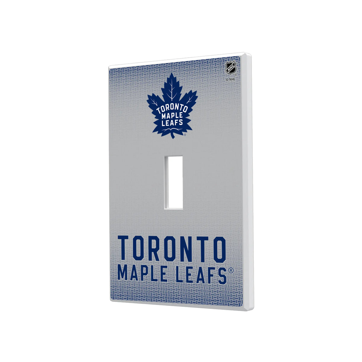 Toronto Maple Leafs Linen Hidden-Screw Light Switch Plate#Style_Single Toggle