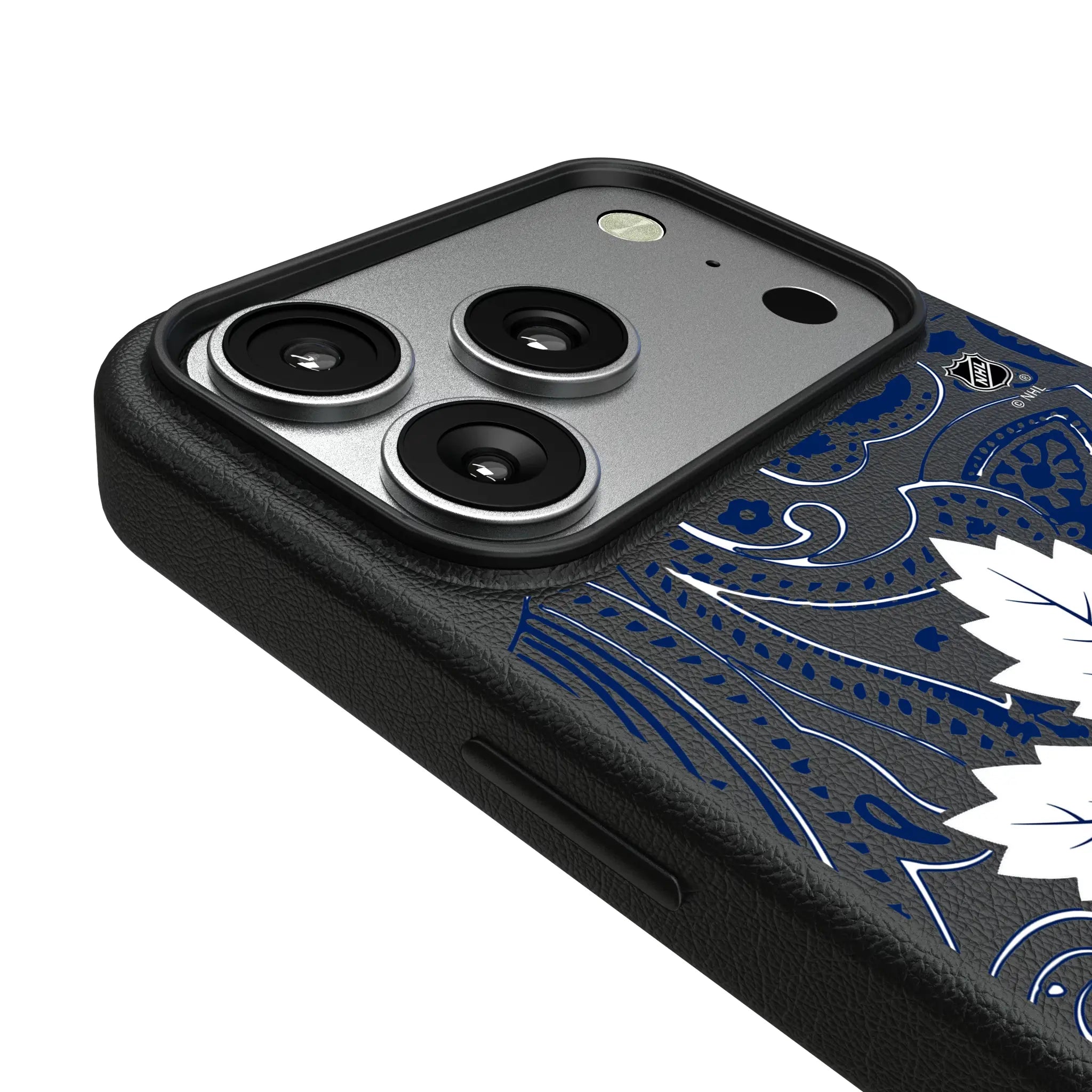 Toronto Maple Leafs Paisley iPhone MagSafe Compatible Phone Case for Apple iPhone - Detail#Device_iPhone 17 Pro