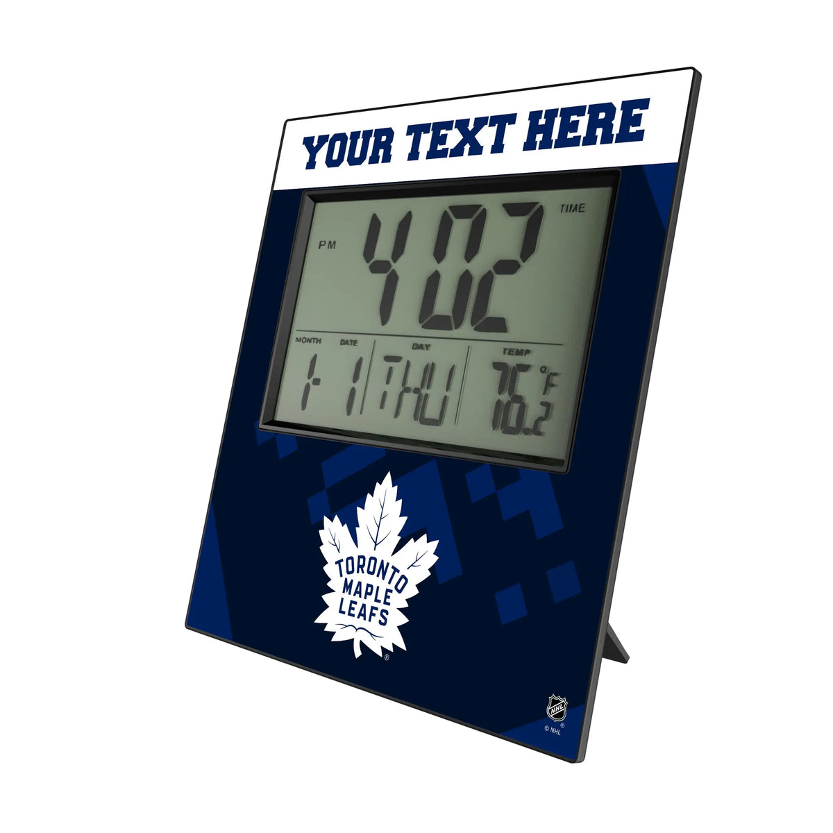 Toronto Maple Leafs Personalized Color Block Wall Clock