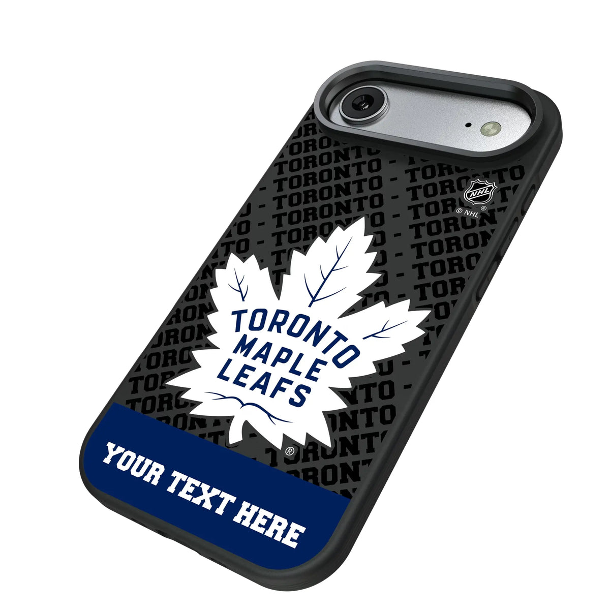 Toronto Maple Leafs Personalized EndZone Plus iPhone Bump Phone Case for Apple iPhone - Isometric View#Device_iPhone Air