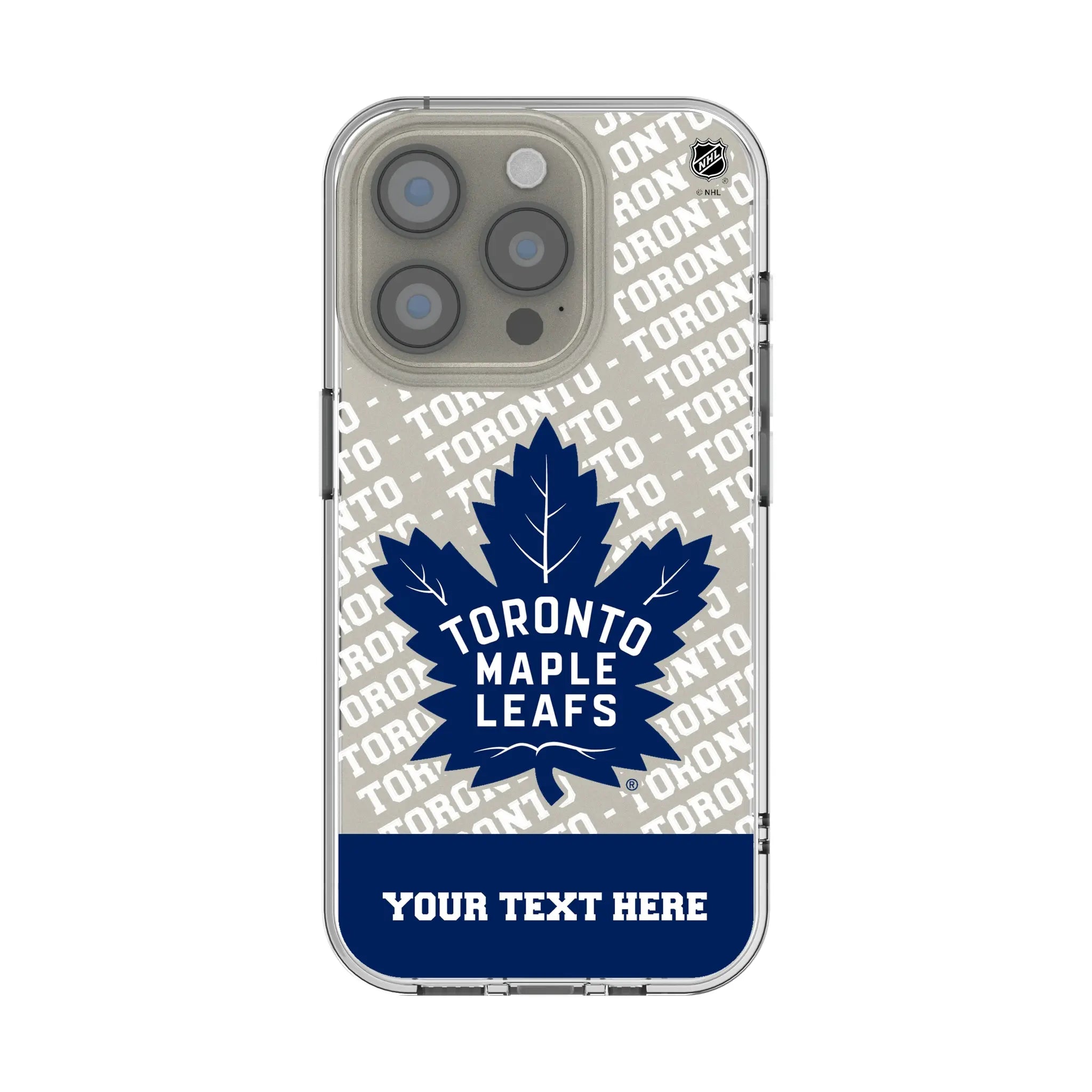 Toronto Maple Leafs Personalized EndZone Plus iPhone Clear Phone Case for Apple iPhone