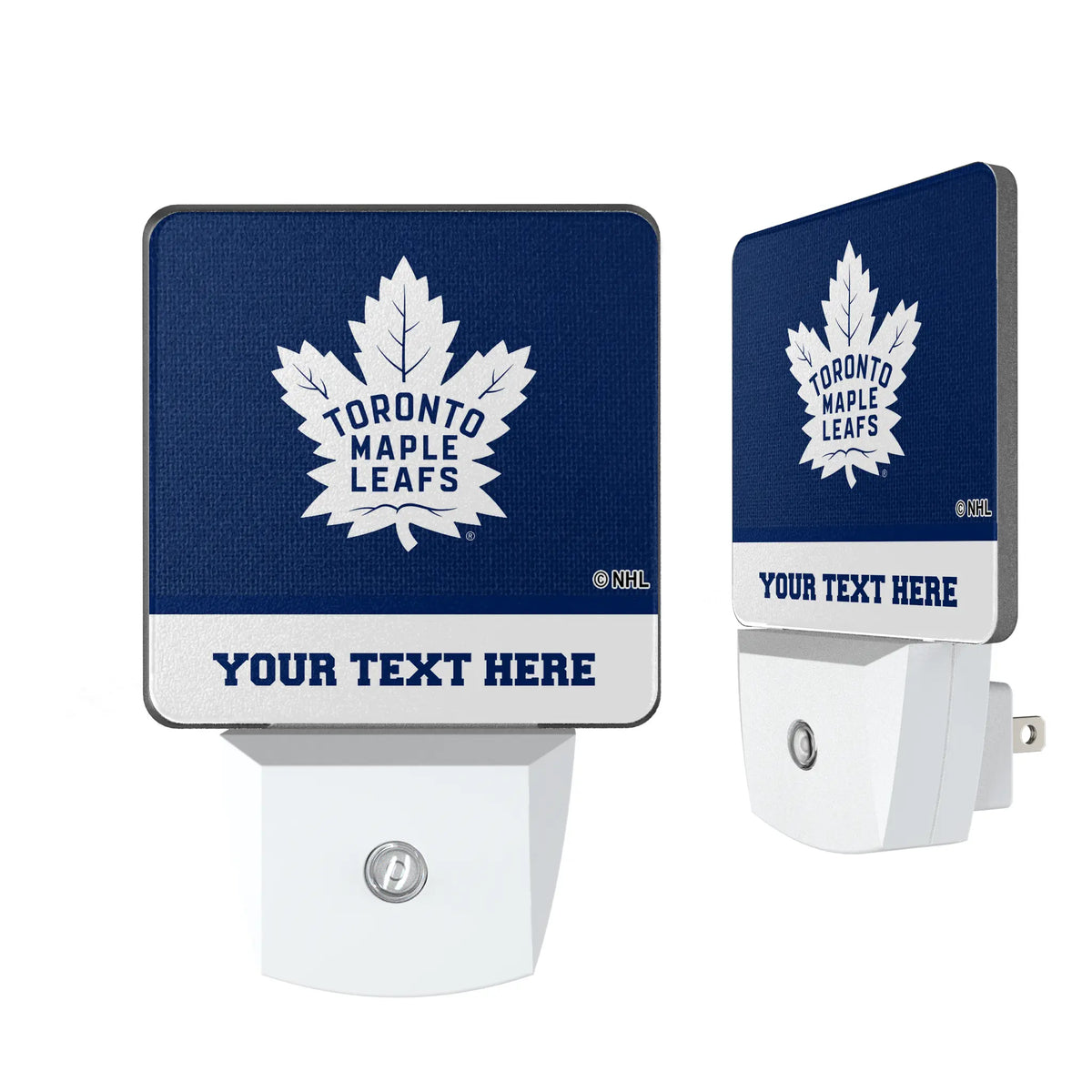 Toronto Maple Leafs Personalized Endzone Solid Night Light 2-Pack