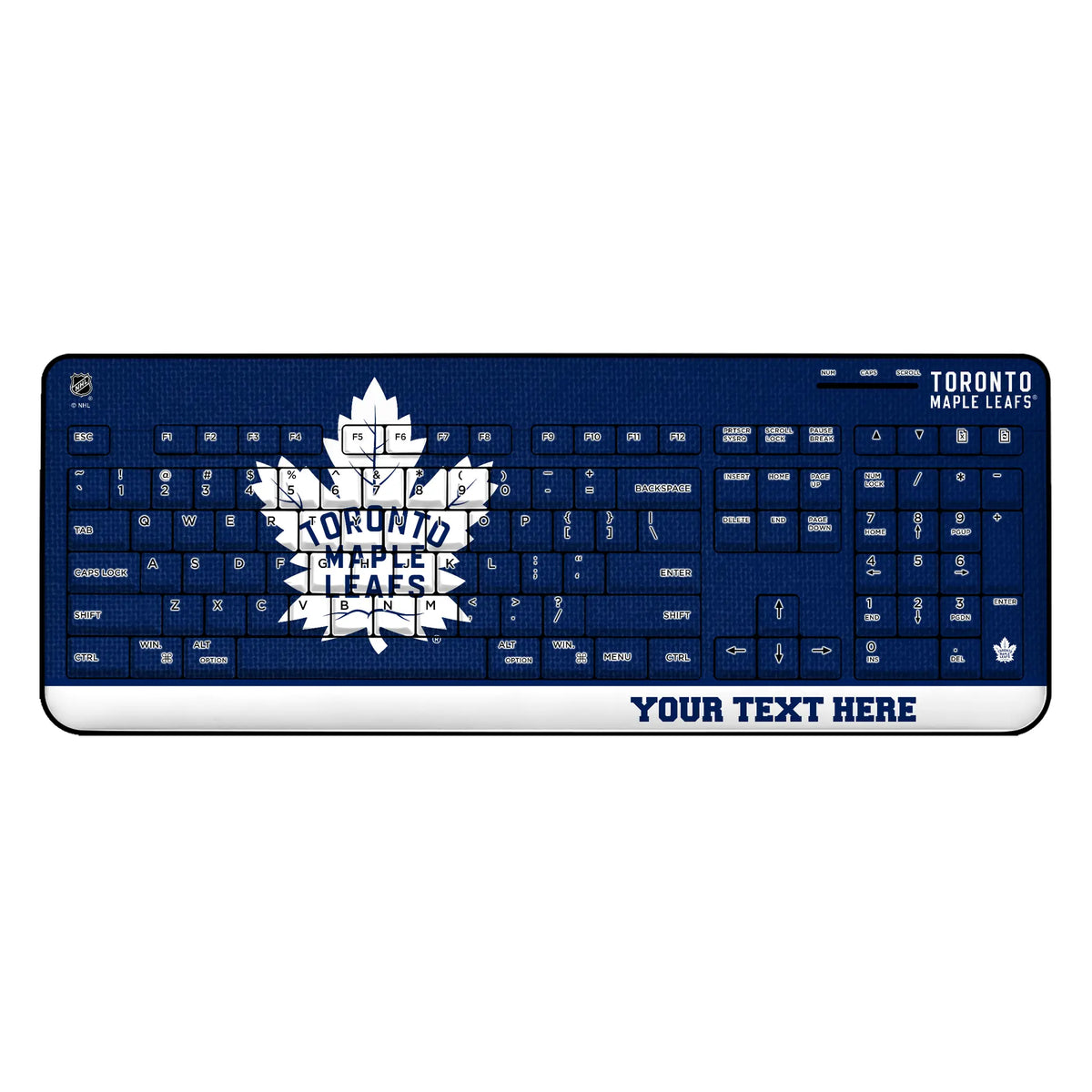 Toronto Maple Leafs Personalized Endzone Solid Wireless USB Keyboard