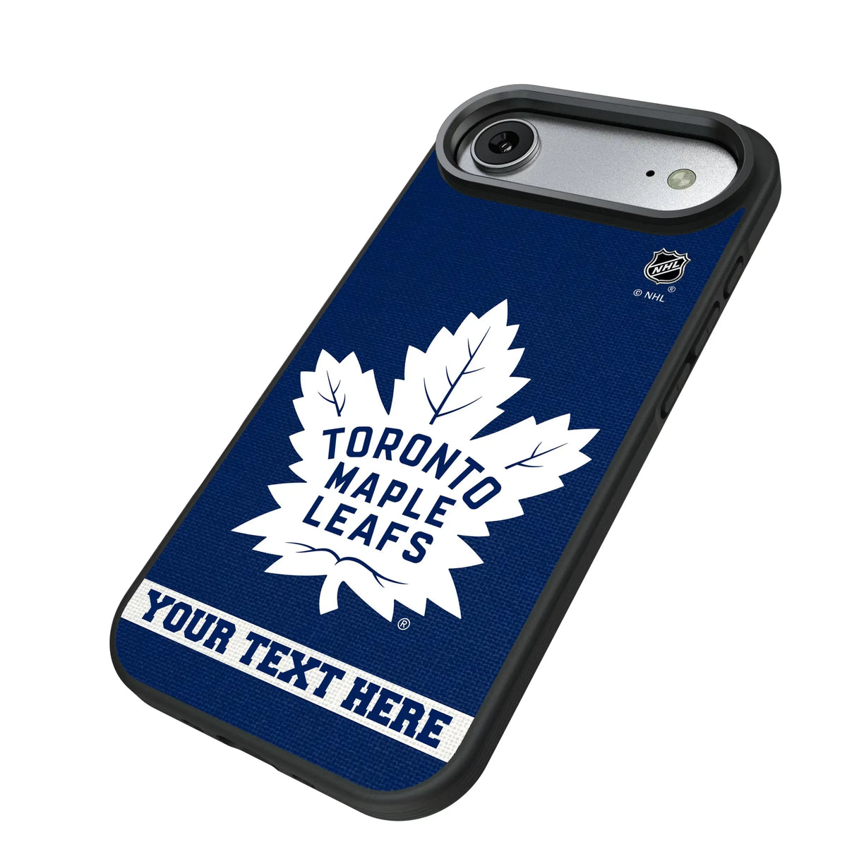 Toronto Maple Leafs Personalized Stripe iPhone Bump Phone Case for Apple iPhone - Isometric View#Device_iPhone Air