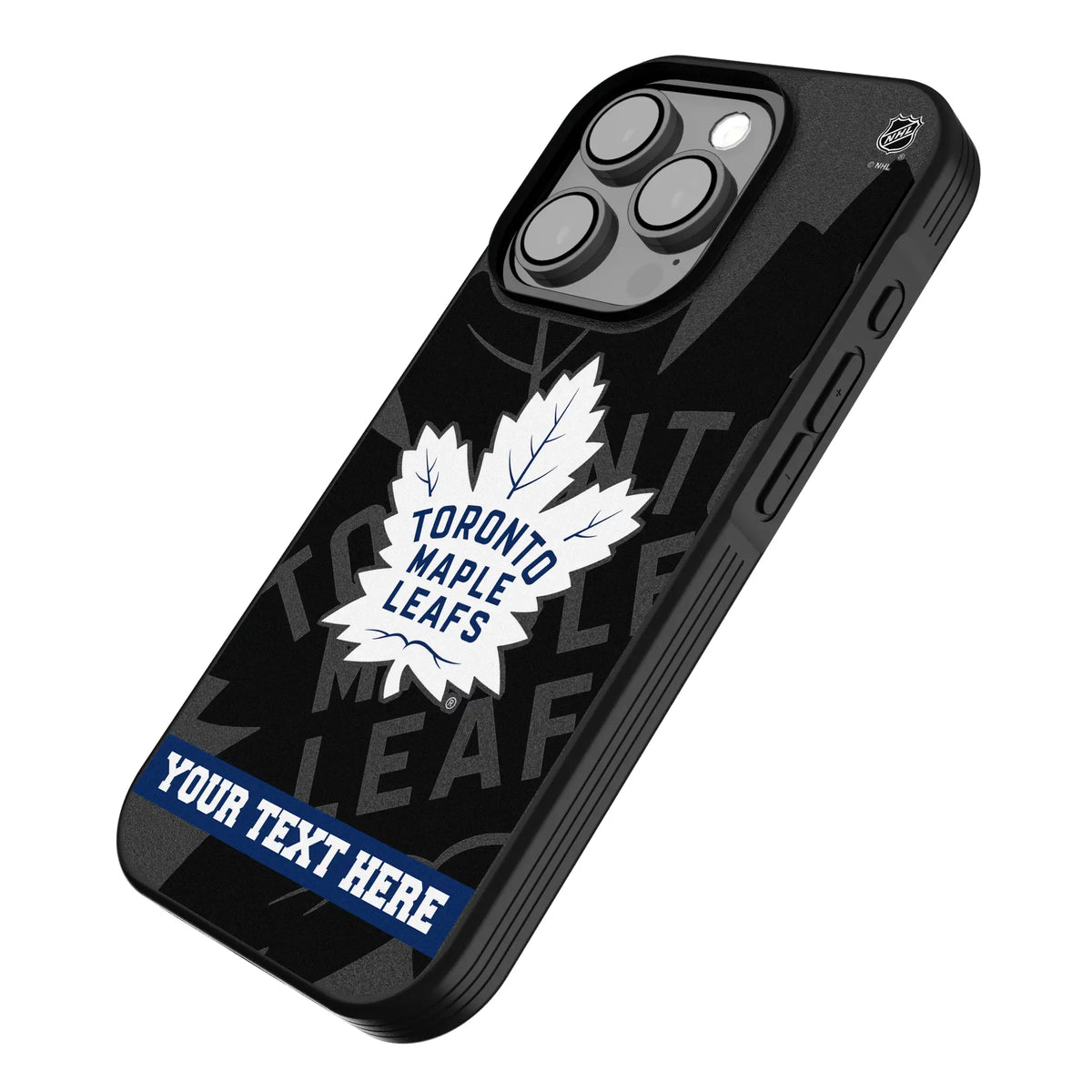 Toronto Maple Leafs Personalized Tilt iPhone Bump Phone Case for Apple iPhone - Isometric View