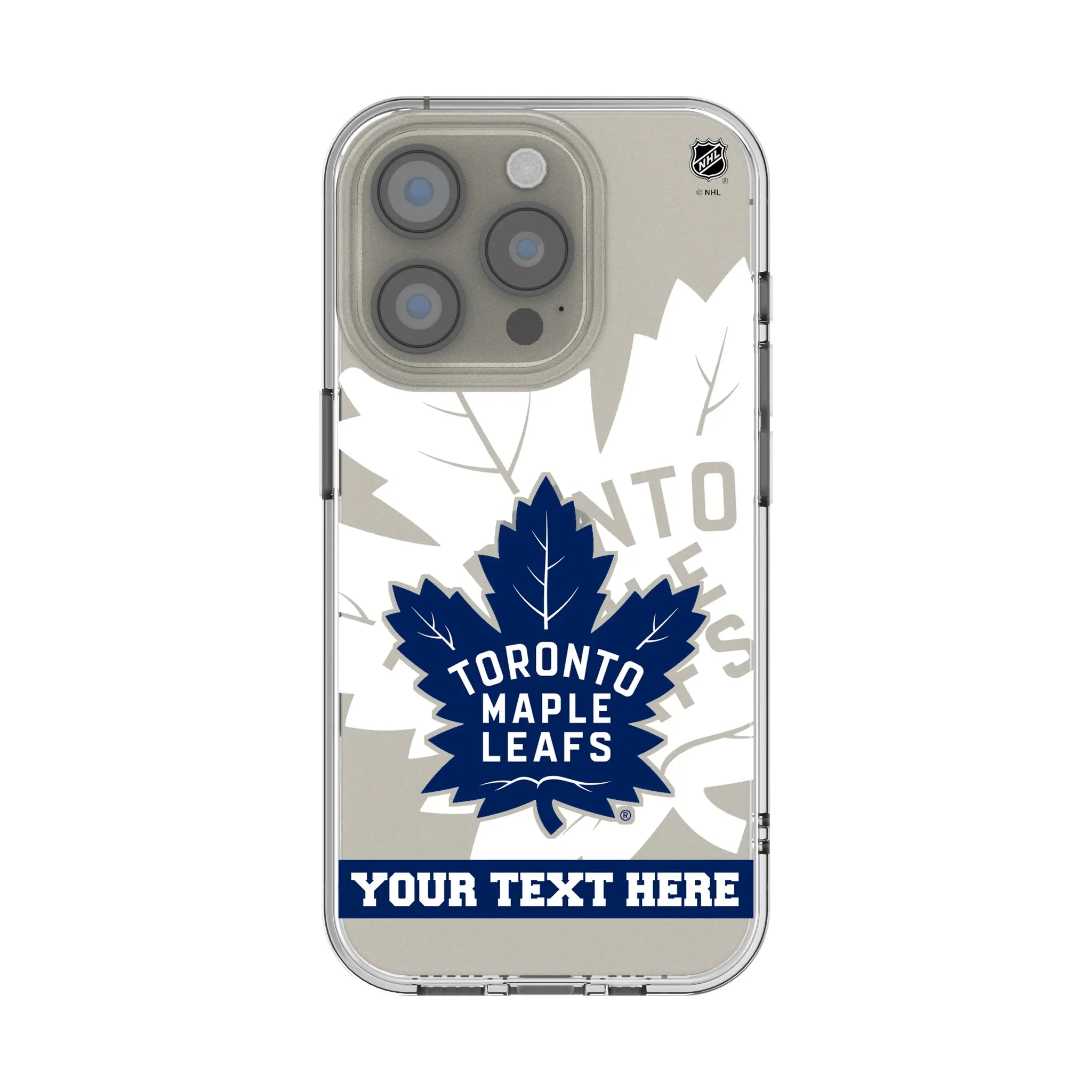 Toronto Maple Leafs Personalized Tilt iPhone Clear Phone Case for Apple iPhone