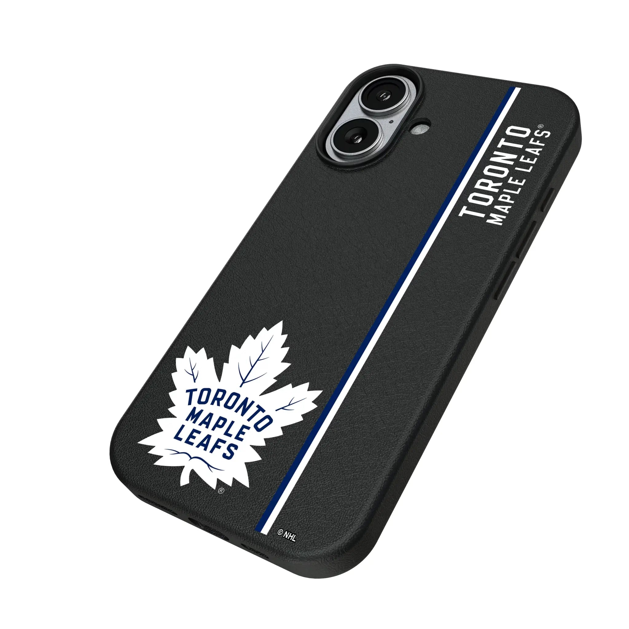 Toronto Maple Leafs Sidebar iPhone MagSafe Compatible Phone Case for Apple iPhone - Isometric View#Device_iPhone 17