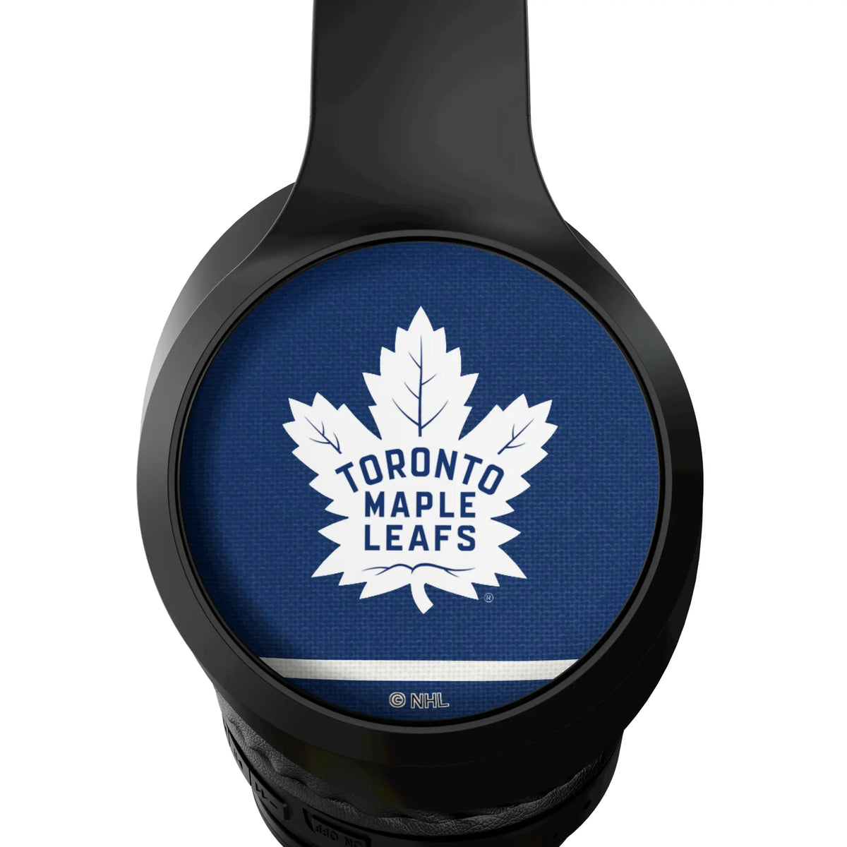 Toronto Maple Leafs Stripe Wireless Over-Ear Headphones With Case - Detail