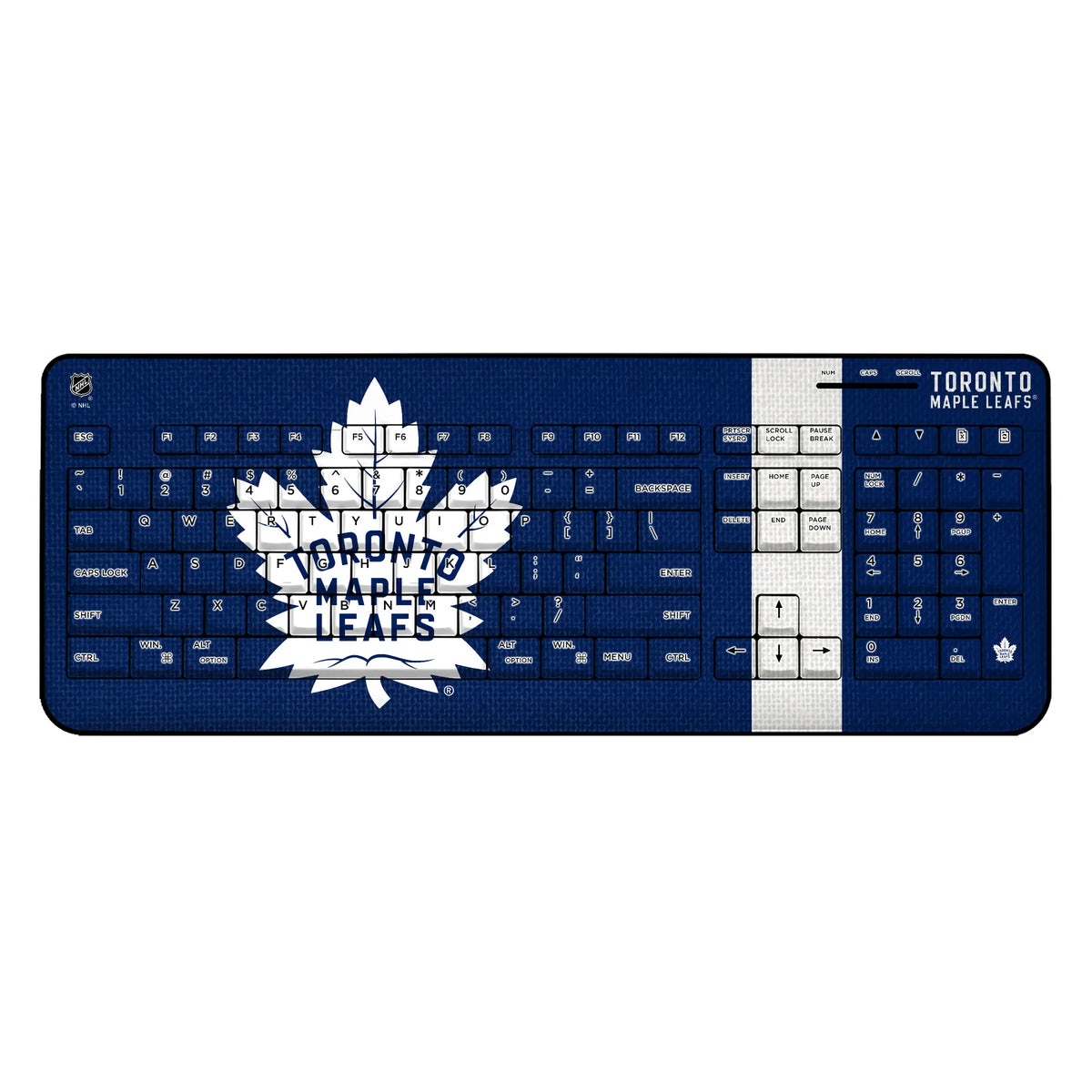 Toronto Maple Leafs Stripe Wireless USB Keyboard