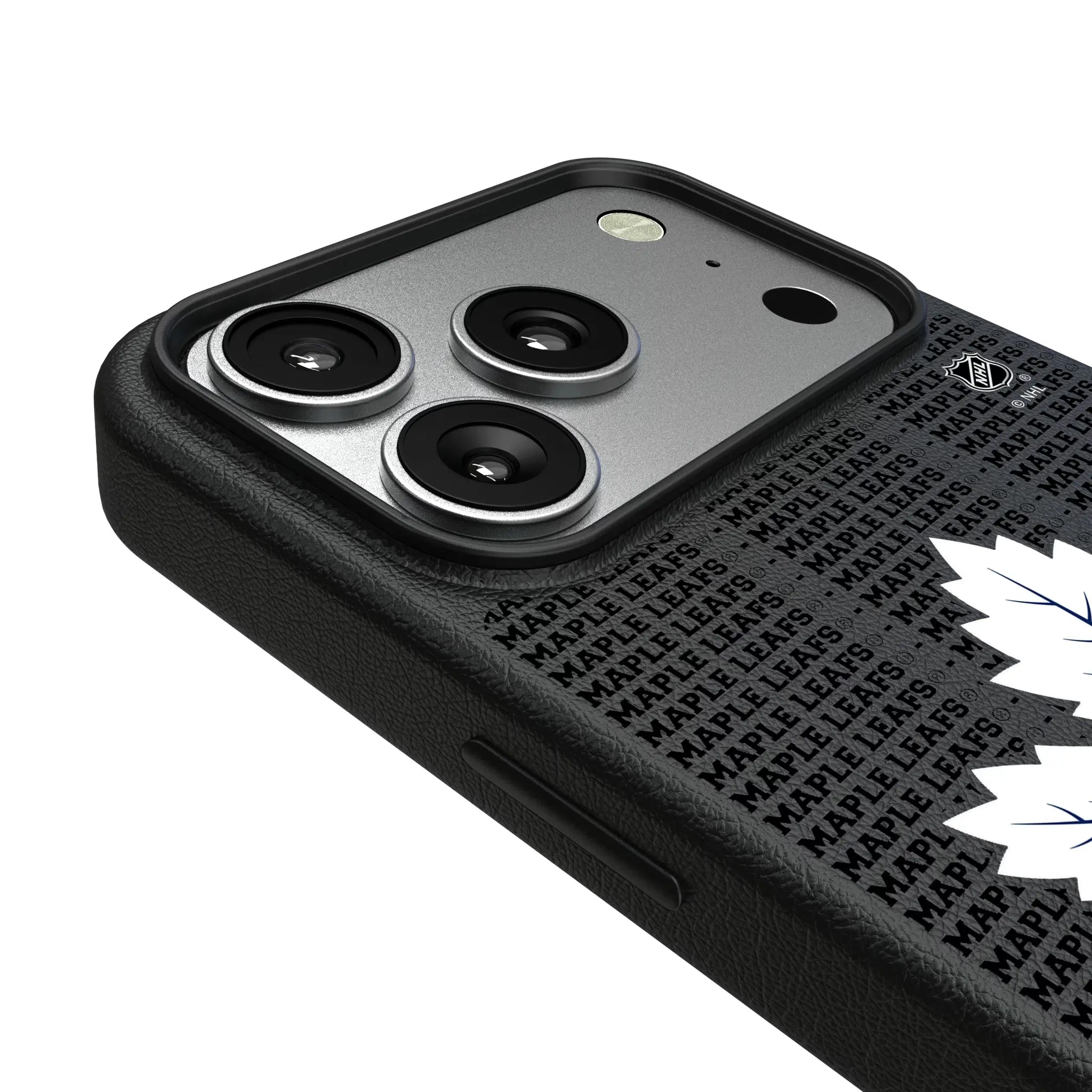 Toronto Maple Leafs Text Backdrop iPhone MagSafe Compatible Phone Case for Apple iPhone - Detail#Device_iPhone 17 Pro