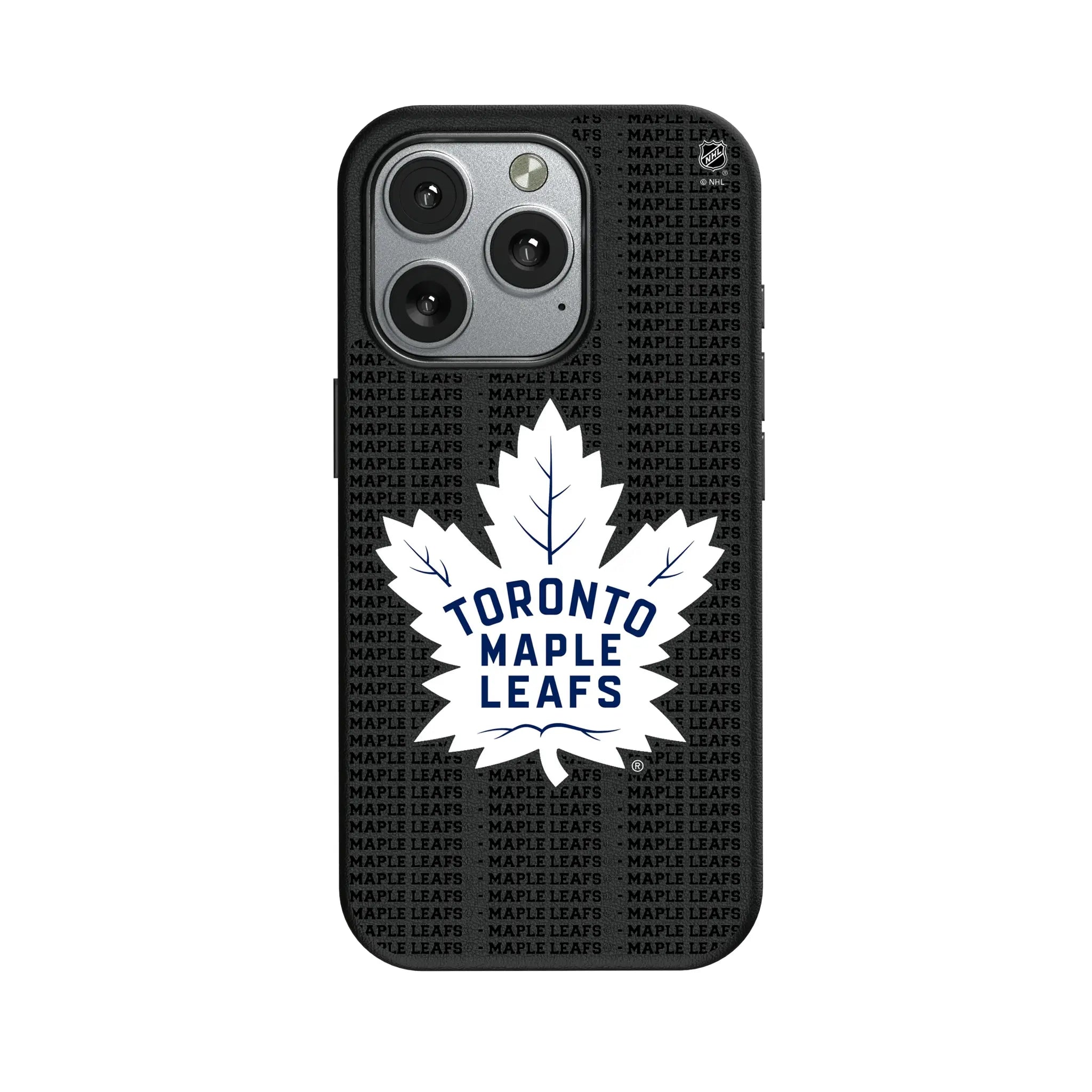 Toronto Maple Leafs Text Backdrop iPhone MagSafe Compatible Phone Case for Apple iPhone