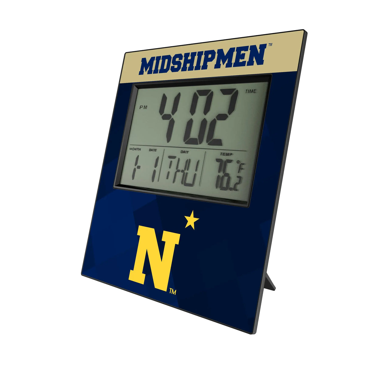 United State Naval Academy Midshipmen Color Block Wall Clock