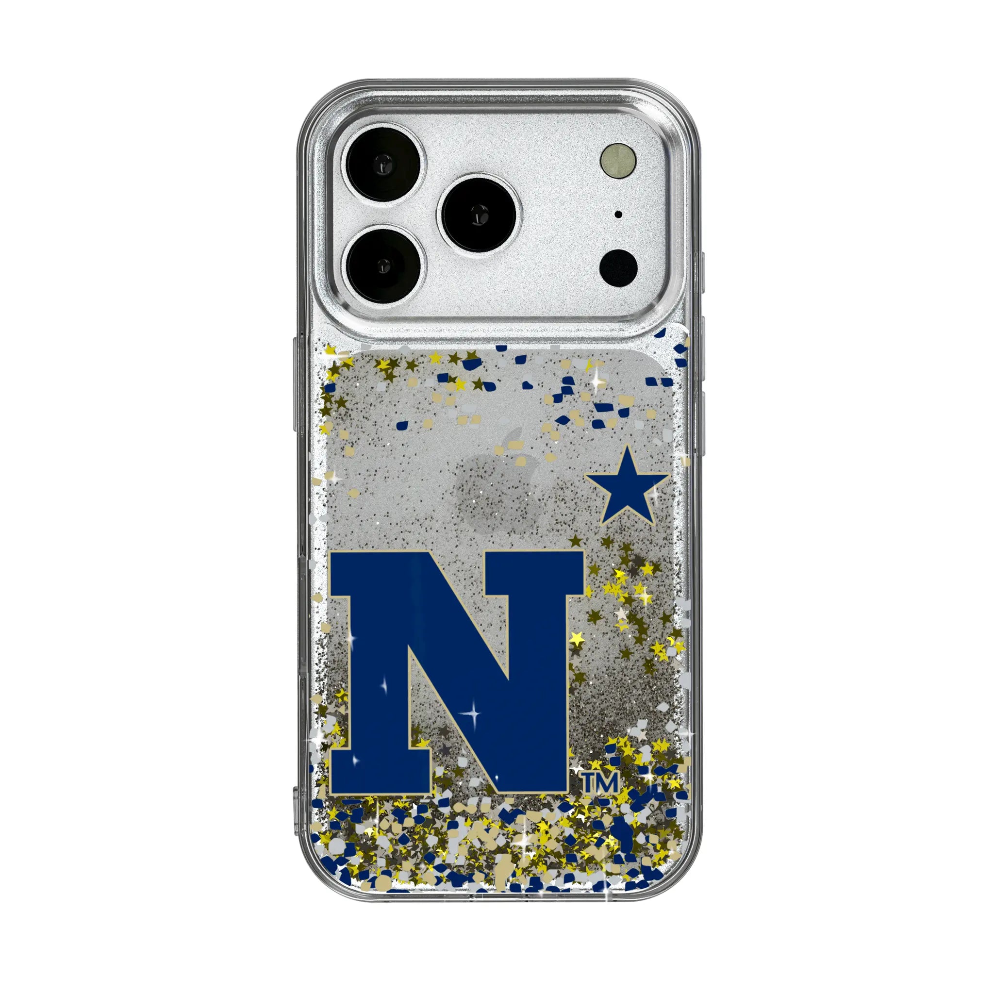 United State Naval Academy Midshipmen Confetti iPhone Glitter Phone Case for Apple iPhone