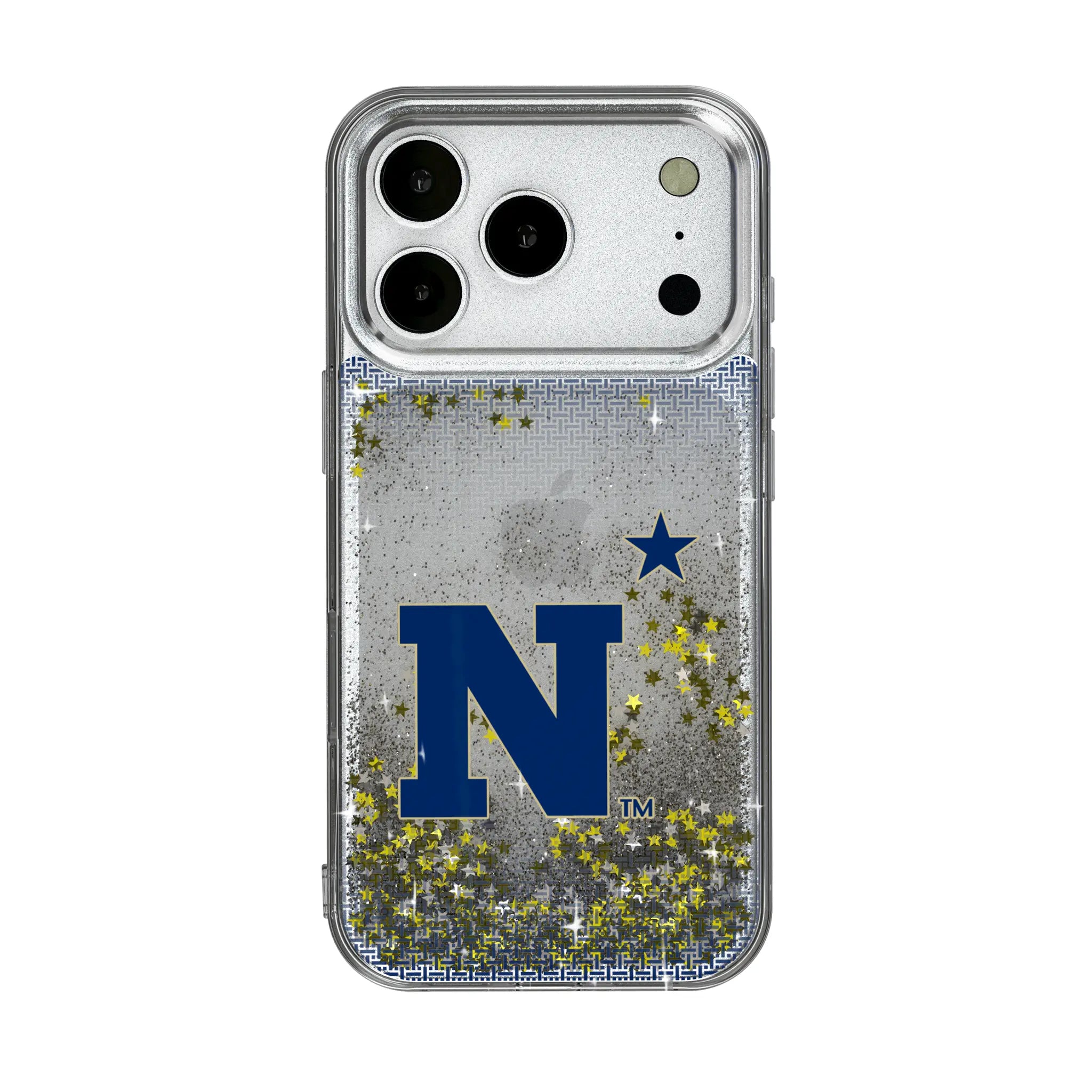 United State Naval Academy Midshipmen Linen iPhone Glitter Phone Case for Apple iPhone