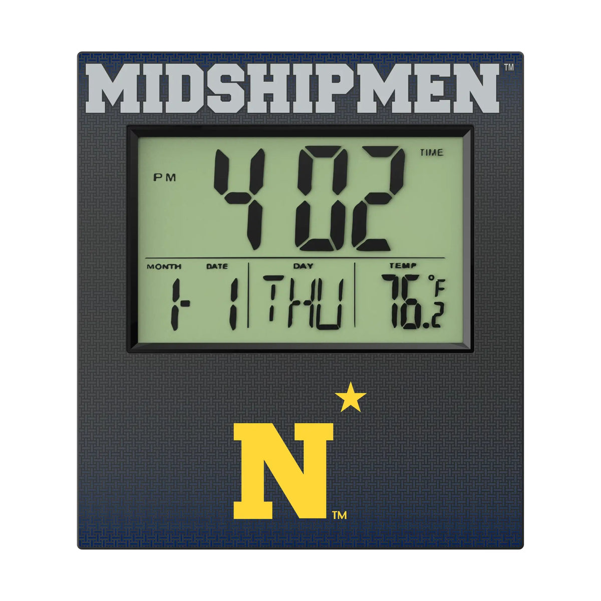 United State Naval Academy Midshipmen Linen Wall Clock