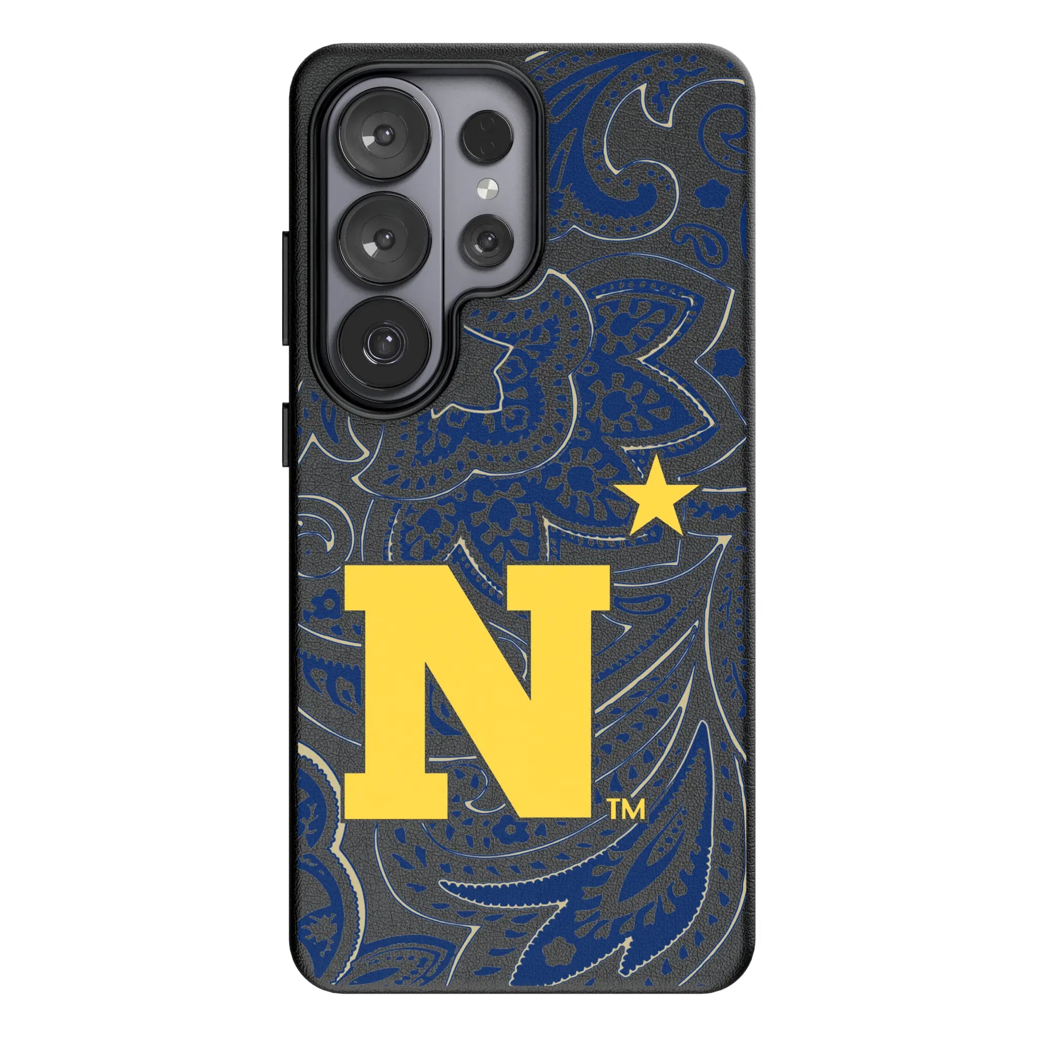 United State Naval Academy Midshipmen Paisley Galaxy MagSafe Compatible Phone Case for Samsung Galaxy#Device_Galaxy S26 Ultra