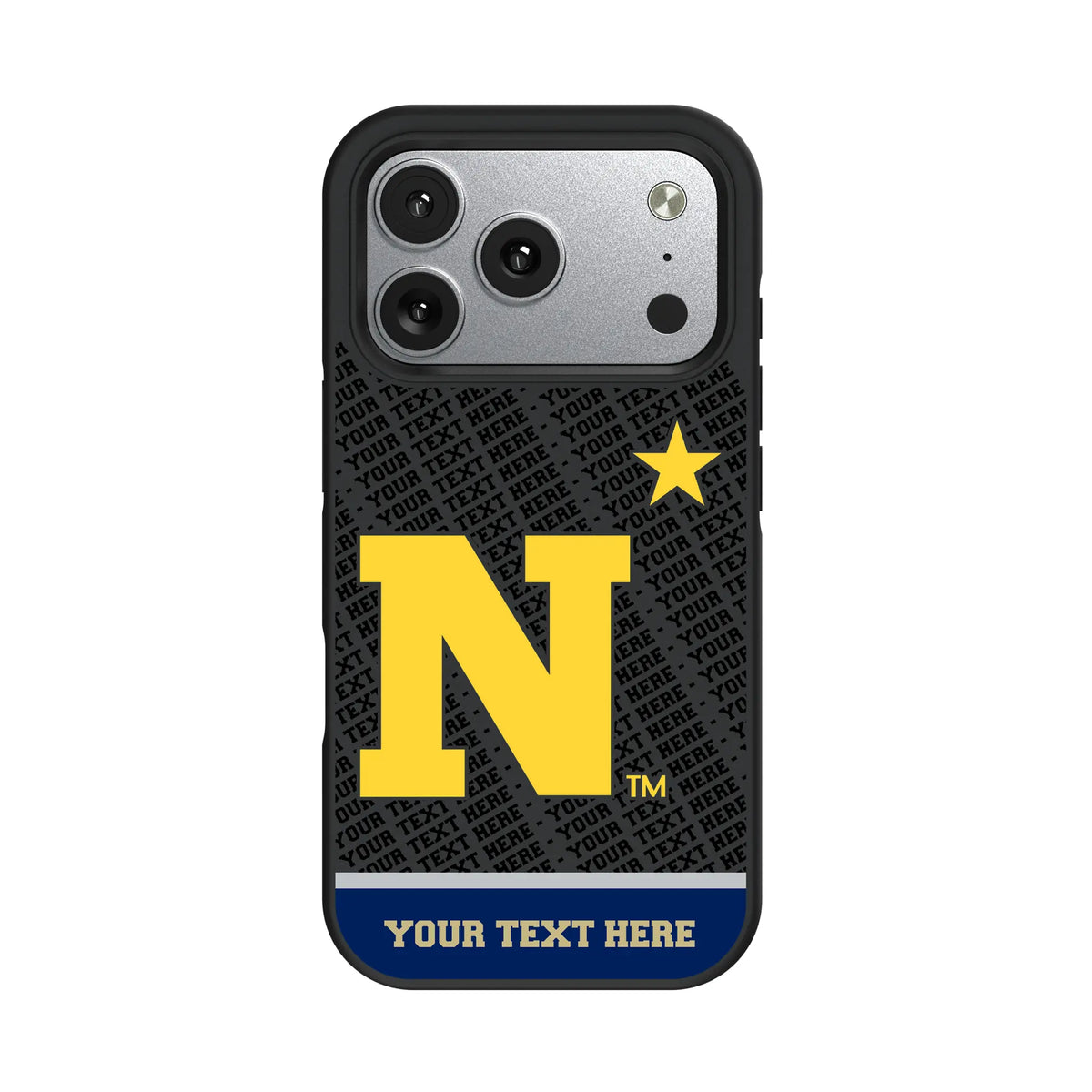 United State Naval Academy Midshipmen Personalized EndZone Plus iPhone Bump Phone Case for Apple iPhone#Device_iPhone 17 Pro