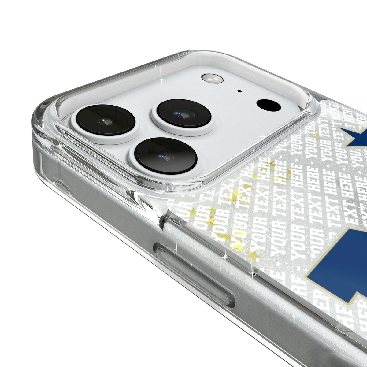United State Naval Academy Midshipmen Personalized EndZone Plus iPhone Glitter Phone Case for Apple iPhone - Detail#Device_iPhone 18 Pro