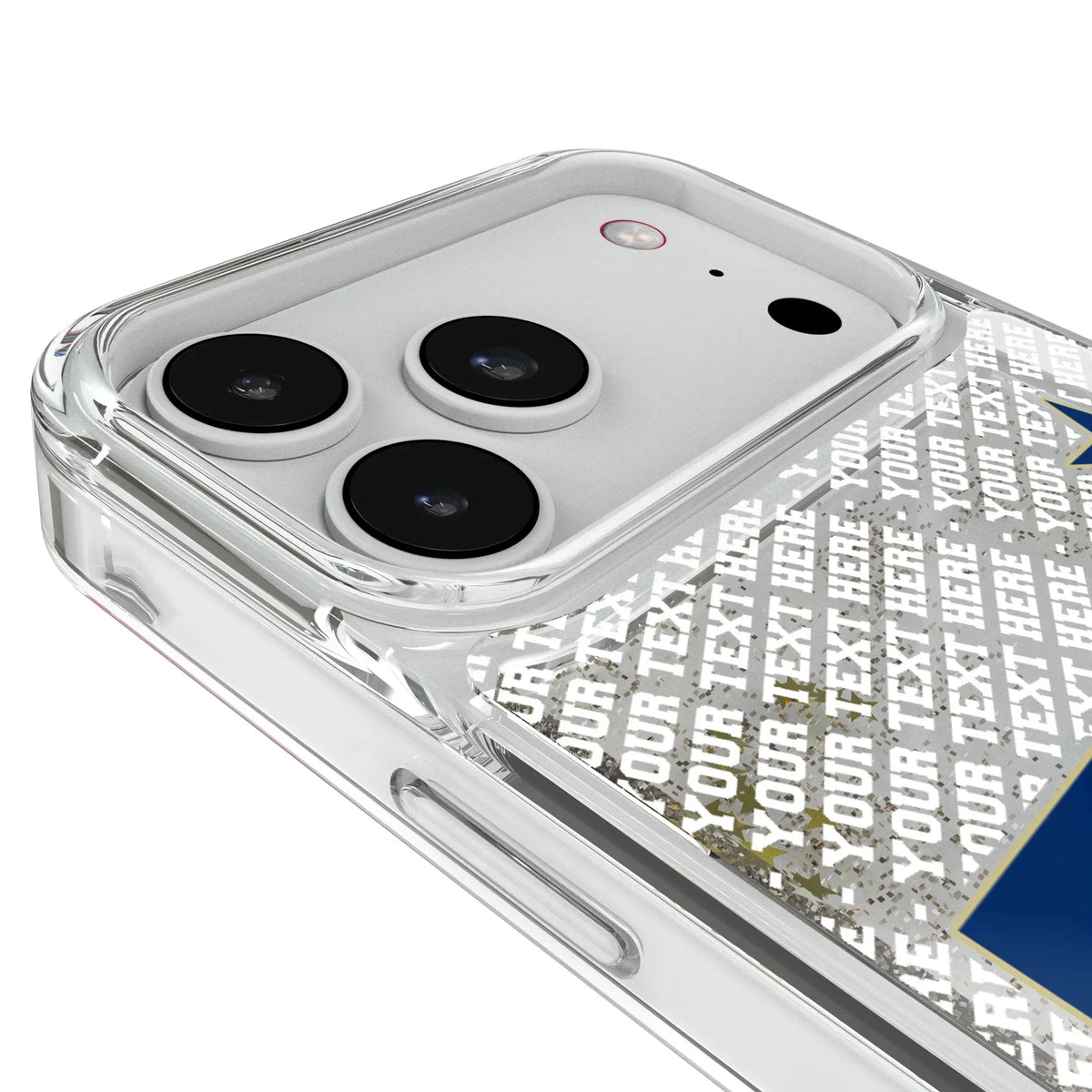 United State Naval Academy Midshipmen Personalized EndZone Plus iPhone Glitter Phone Case for Apple iPhone - Detail#Device_iPhone 18 Pro Max