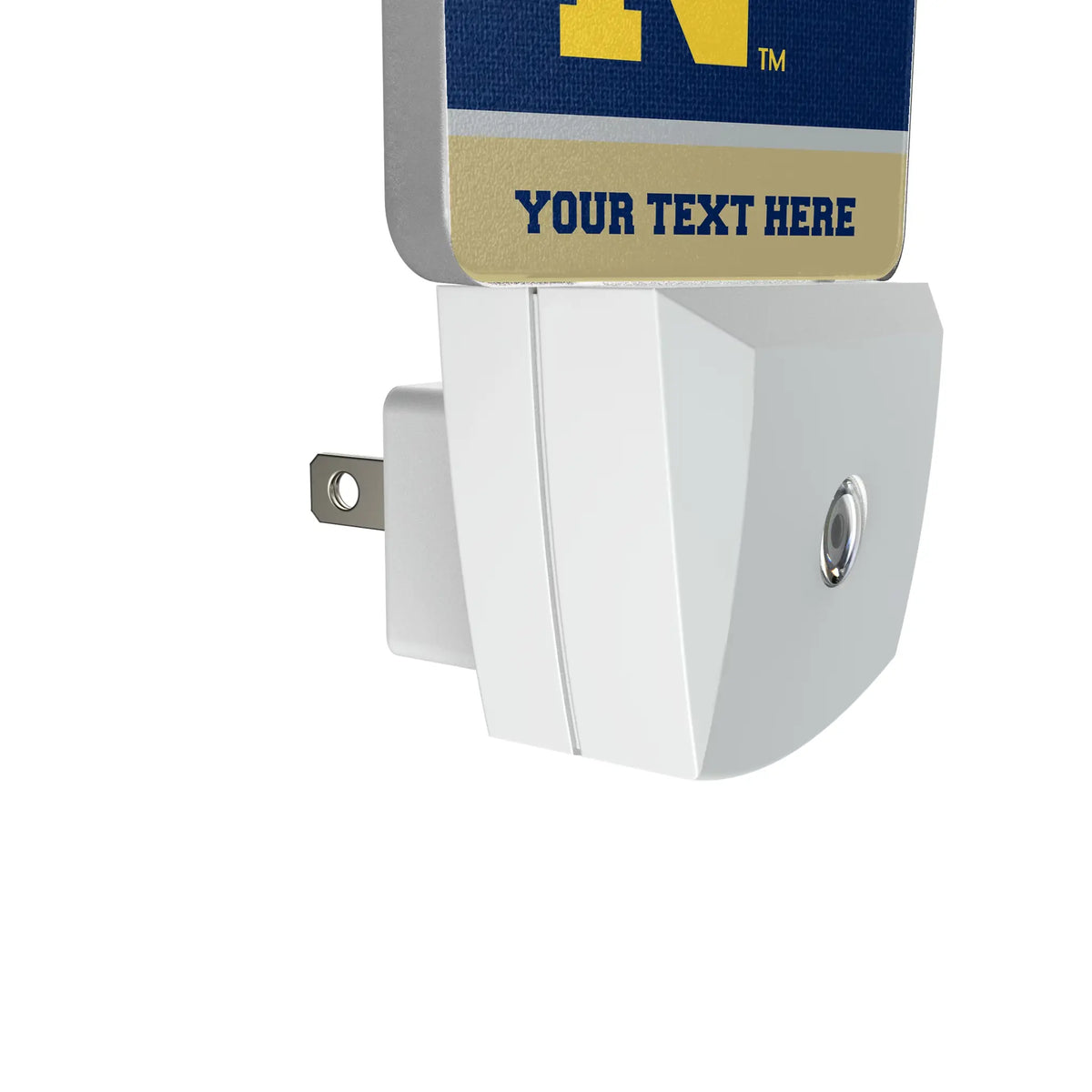 United State Naval Academy Midshipmen Personalized Endzone Solid Night Light 2-Pack - Detail