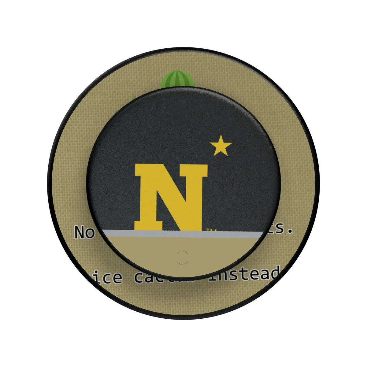 United State Naval Academy Midshipmen Personalized Endzone Solid Popsockets Round Magnetic
