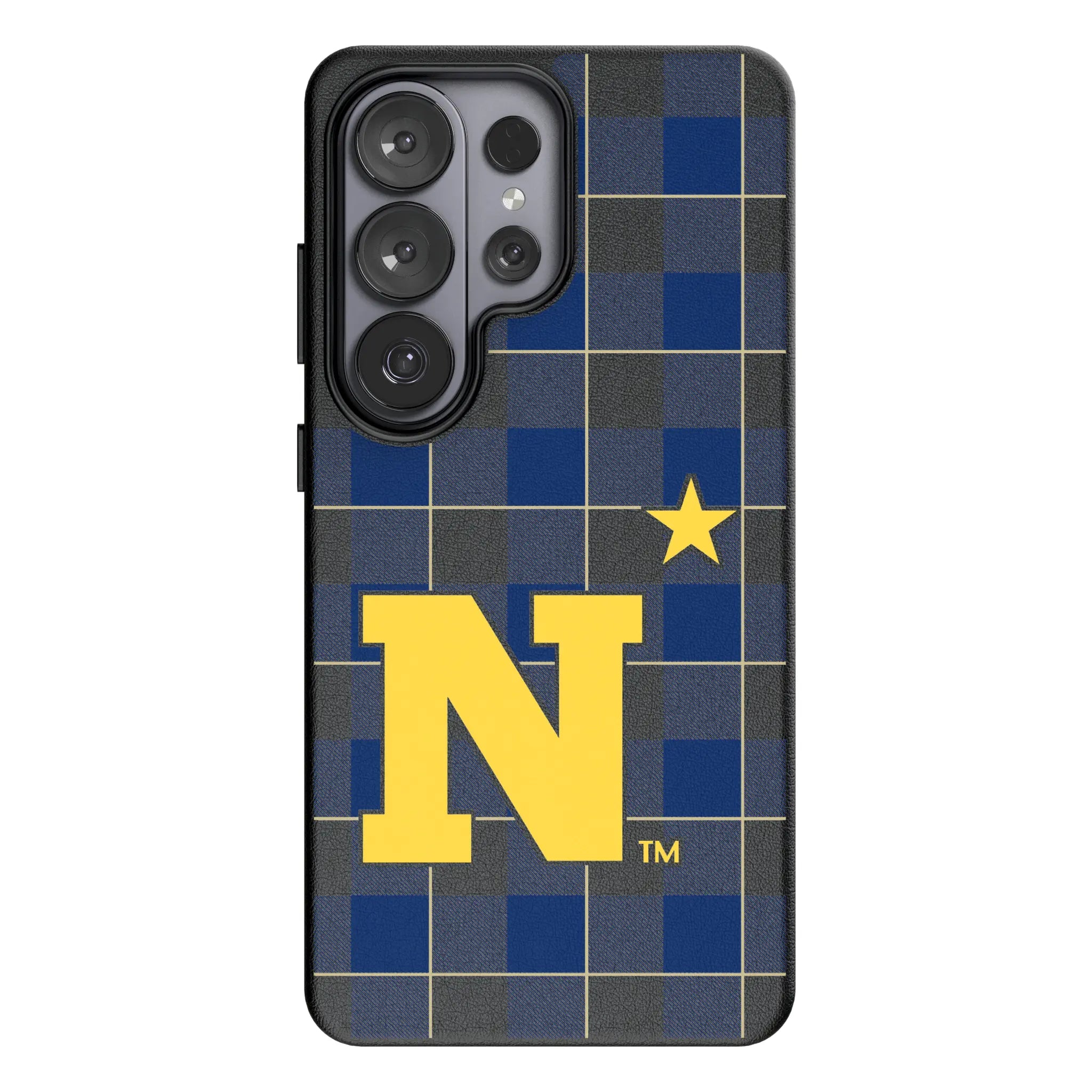 United State Naval Academy Midshipmen Plaid Galaxy MagSafe Compatible Phone Case for Samsung Galaxy#Device_Galaxy S26 Ultra