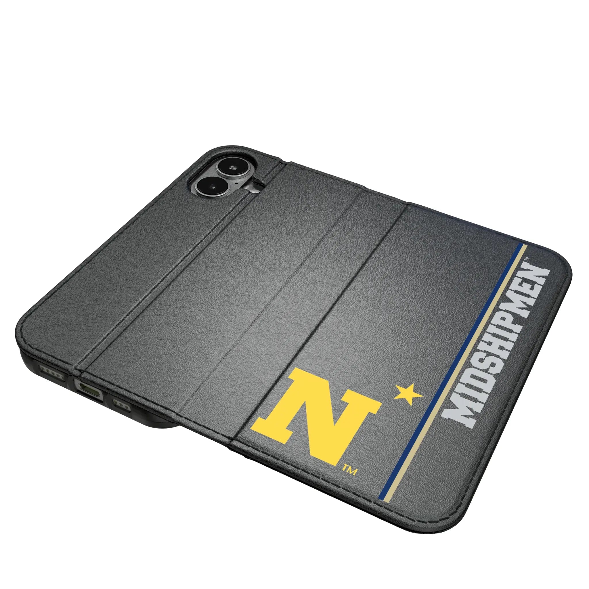 United State Naval Academy Midshipmen Sidebar iPhone Folio Phone Case for Apple iPhone#Device_iPhone 17