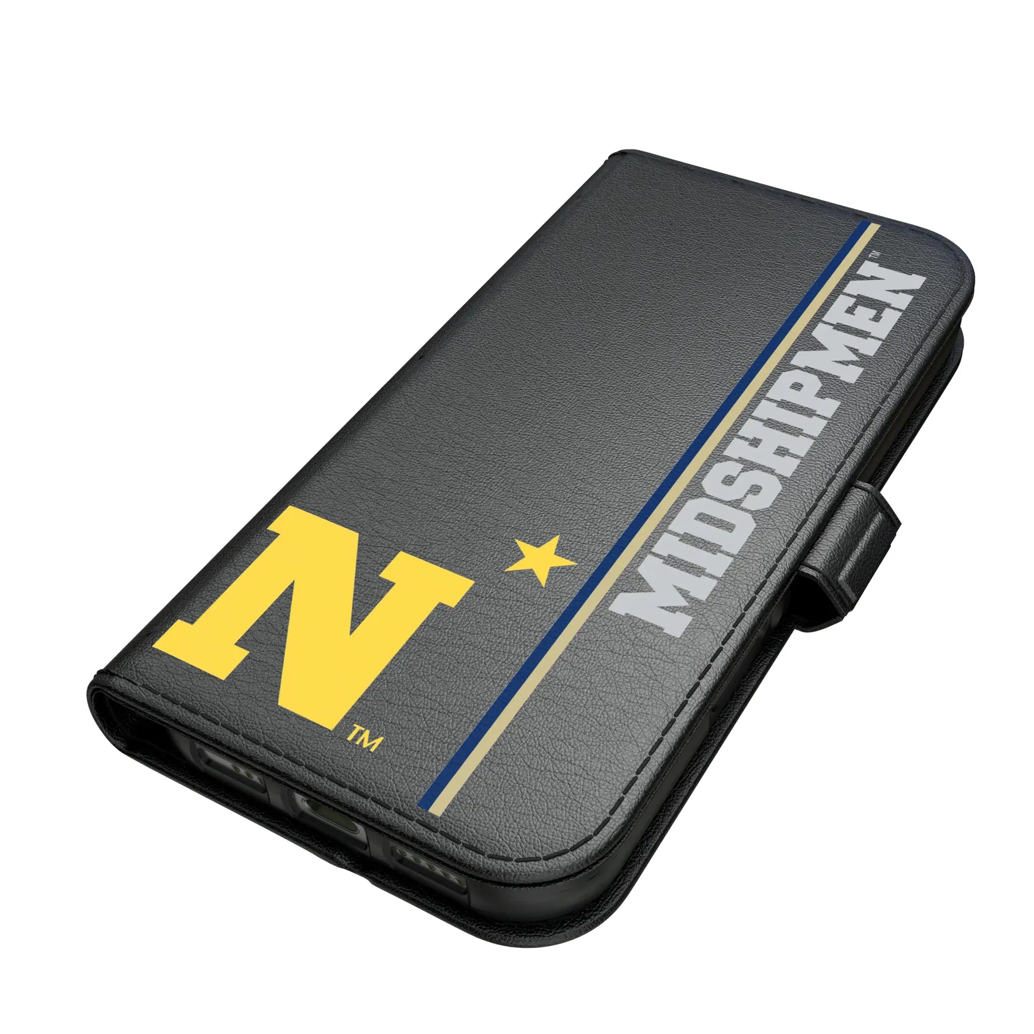 United State Naval Academy Midshipmen Sidebar iPhone Folio Phone Case for Apple iPhone#Device_iPhone 17 Pro