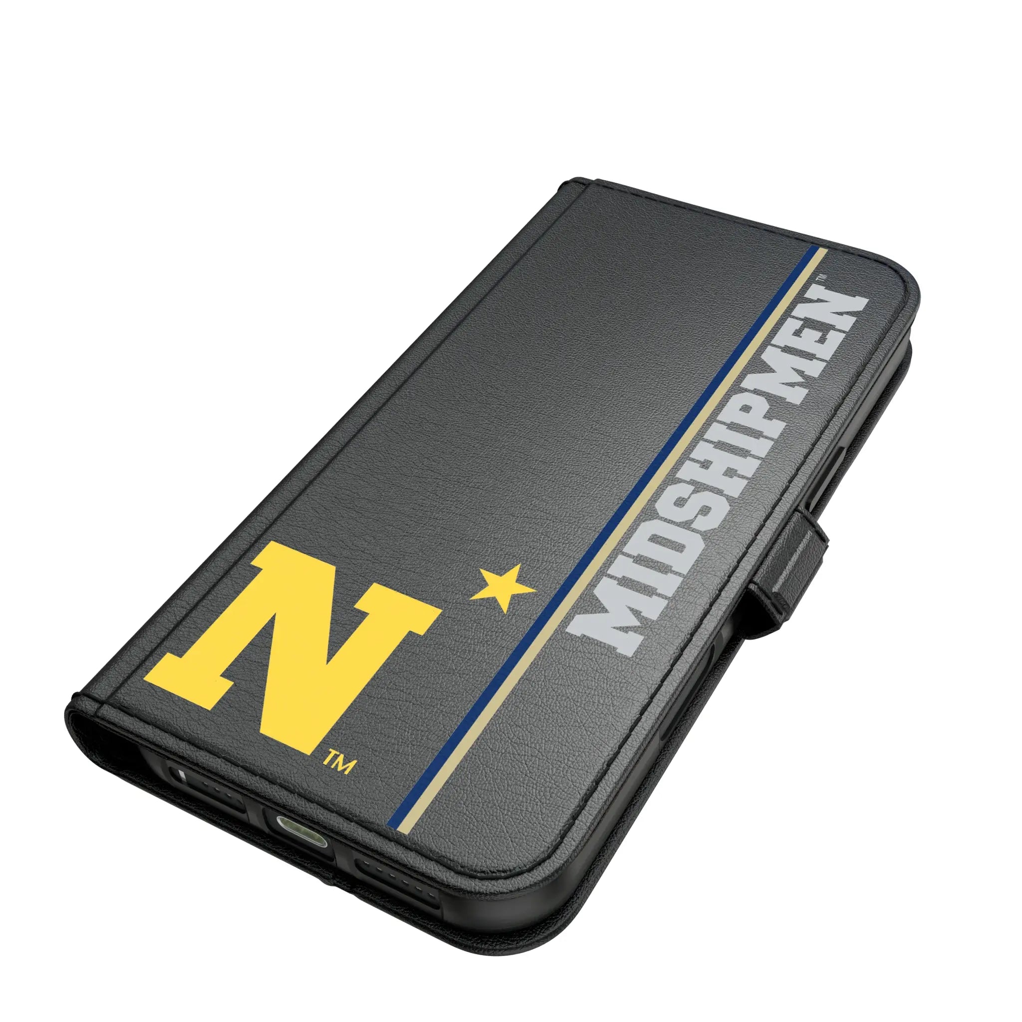 United State Naval Academy Midshipmen Sidebar iPhone Folio Phone Case for Apple iPhone#Device_iPhone 17 Pro Max