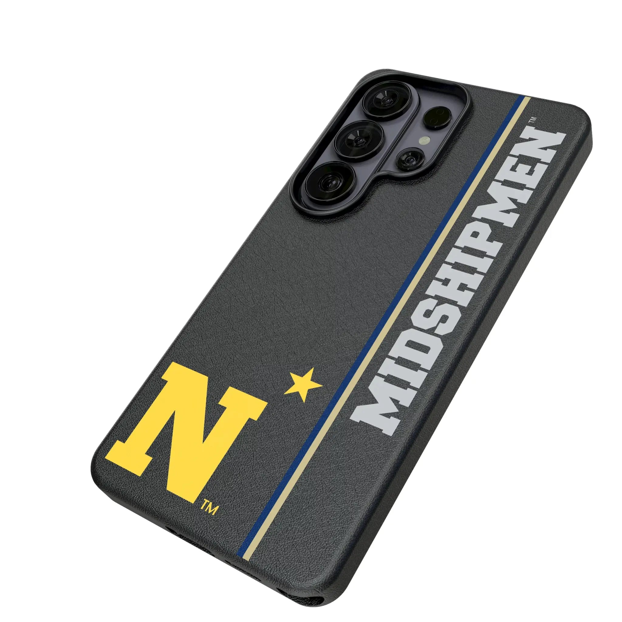 United State Naval Academy Midshipmen Sidebar Galaxy MagSafe Compatible Phone Case for Samsung Galaxy - Isometric View#Device_Galaxy S26 Ultra