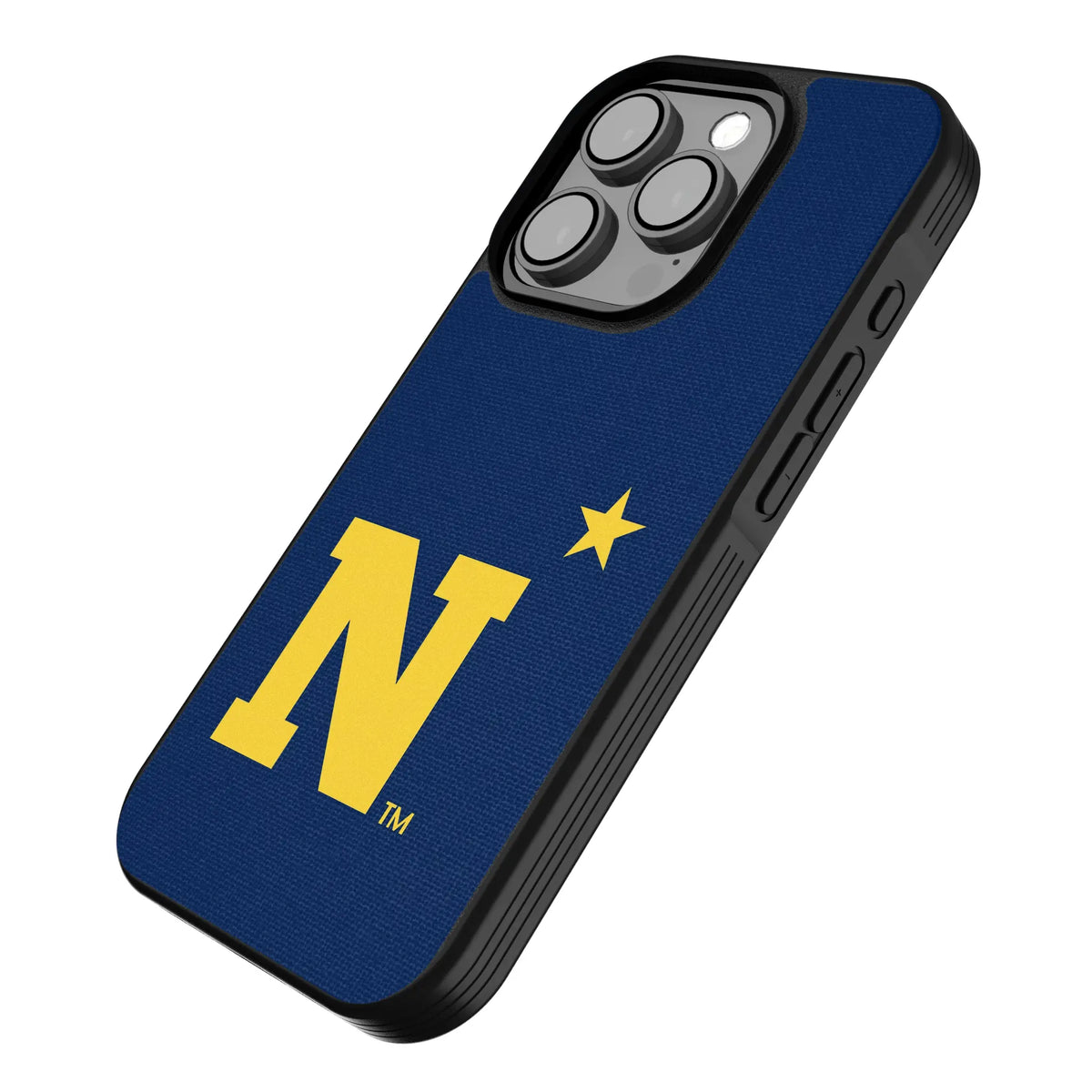 United State Naval Academy Midshipmen Solid iPhone Bump Phone Case for Apple iPhone - Isometric View