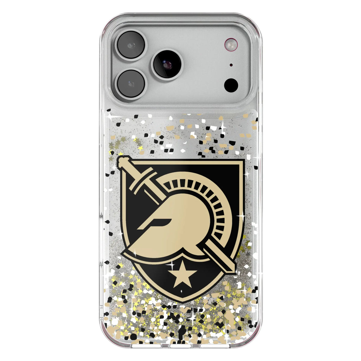 United States Military Academy Black Knights Confetti Glitter Phone Case for Apple iPhone