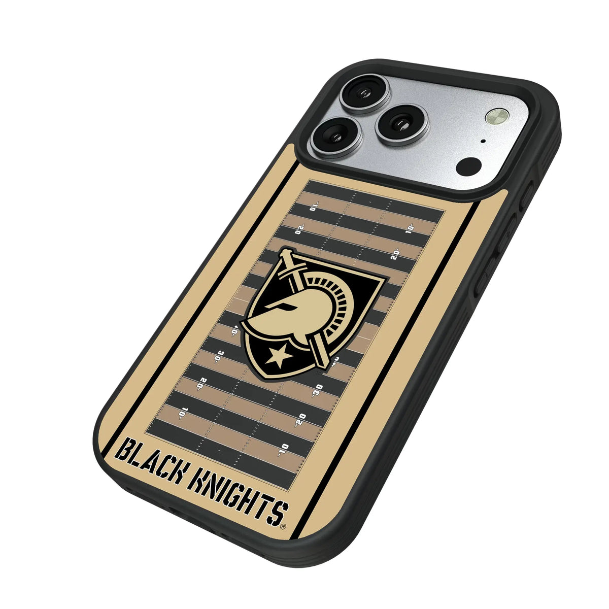 United States Military Academy Black Knights Field iPhone Bump Phone Case for Apple iPhone - Isometric View#Device_iPhone 17 Pro