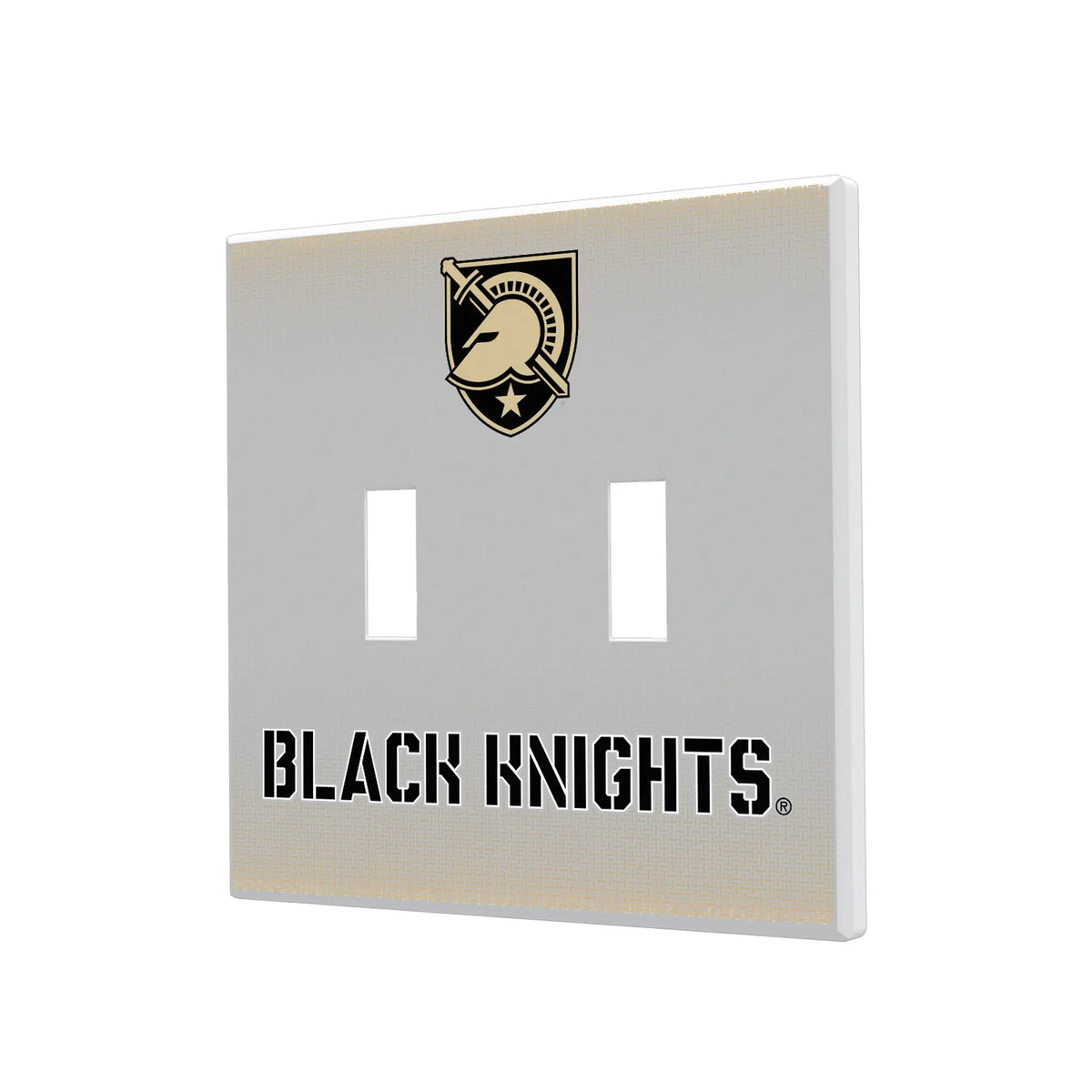 United States Military Academy Black Knights Linen Hidden-Screw Light Switch Plate#Style_Double Toggle