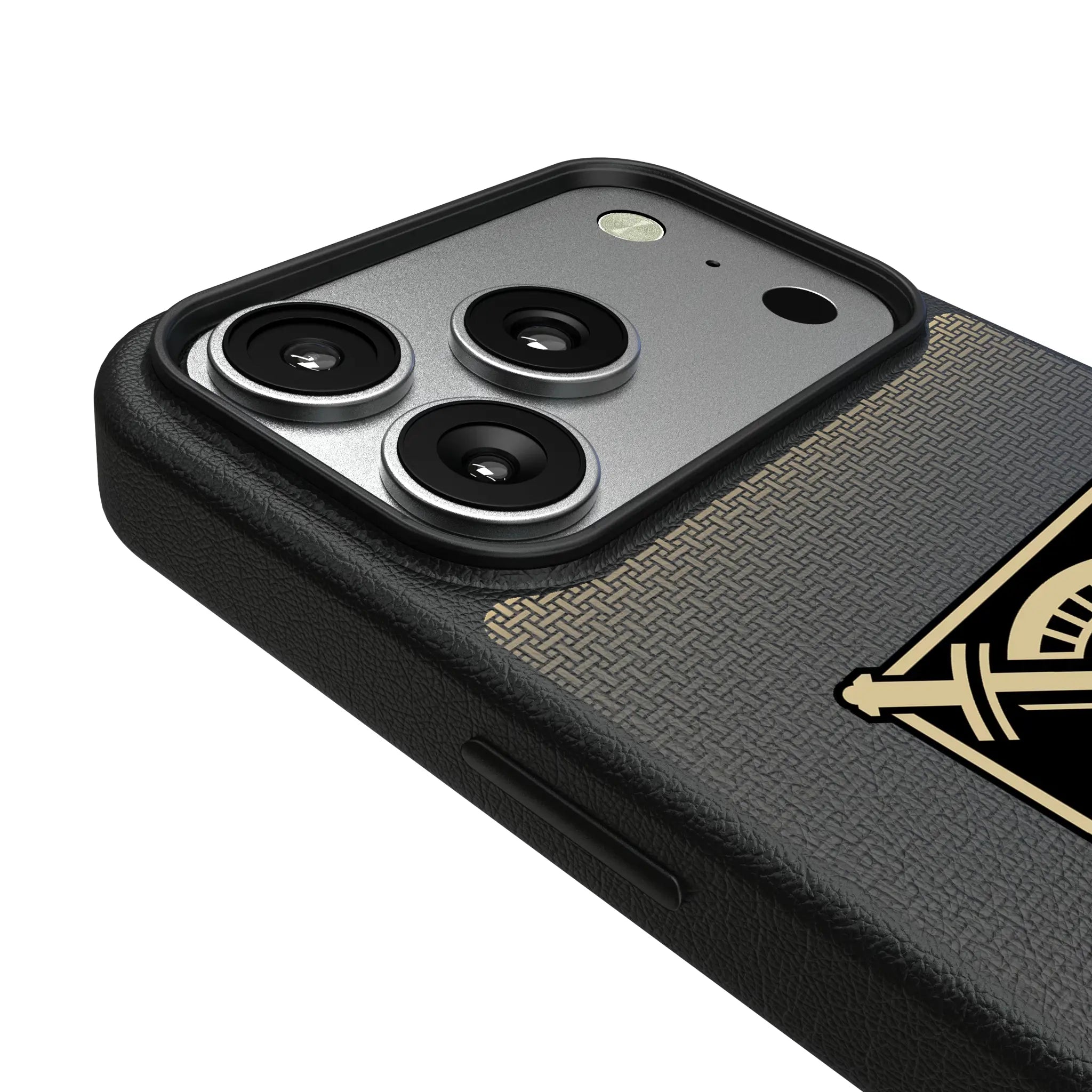 United States Military Academy Black Knights Linen iPhone MagSafe Compatible Phone Case for Apple iPhone - Detail#Device_iPhone 17 Pro