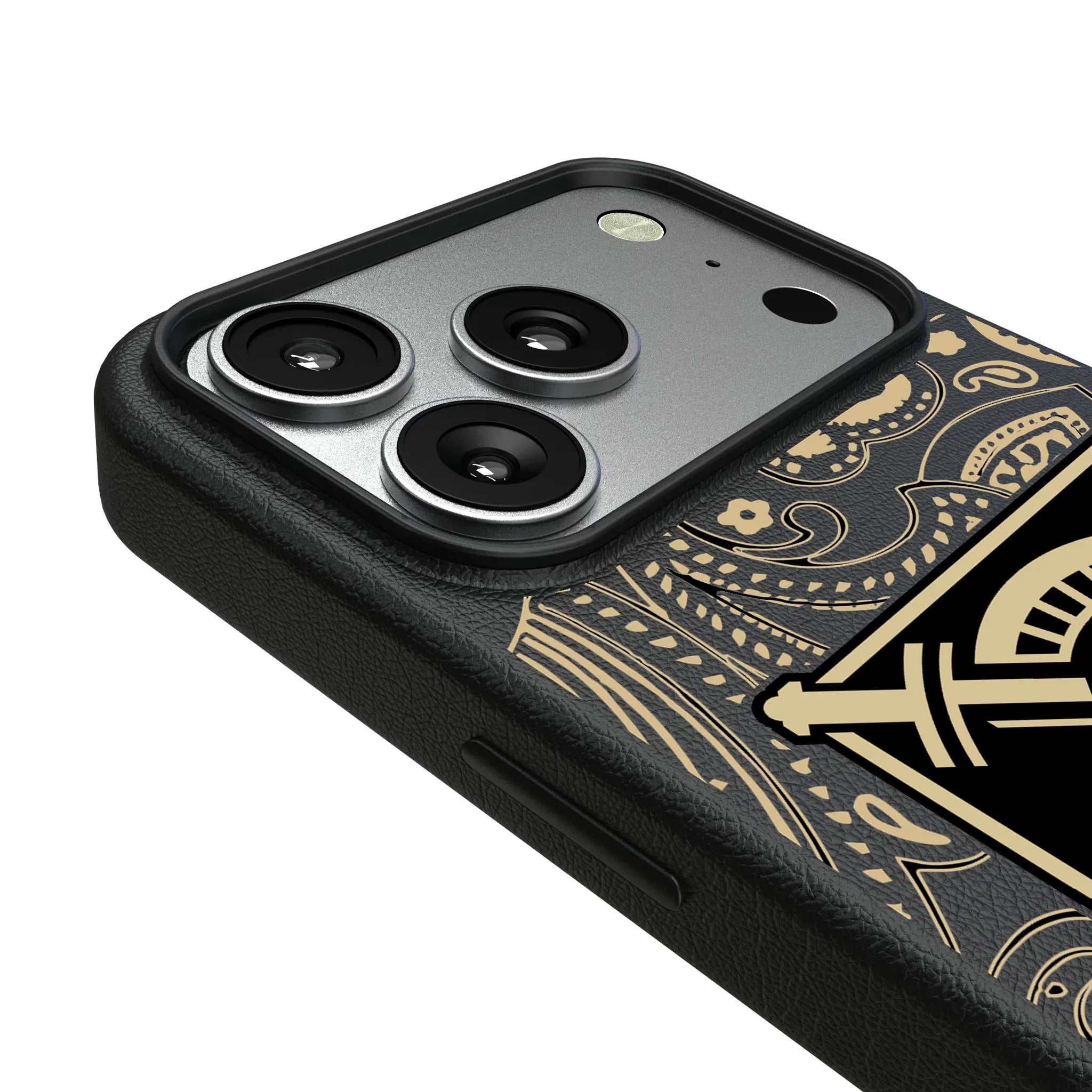 United States Military Academy Black Knights Paisley iPhone MagSafe Compatible Phone Case for Apple iPhone - Detail#Device_iPhone 17 Pro