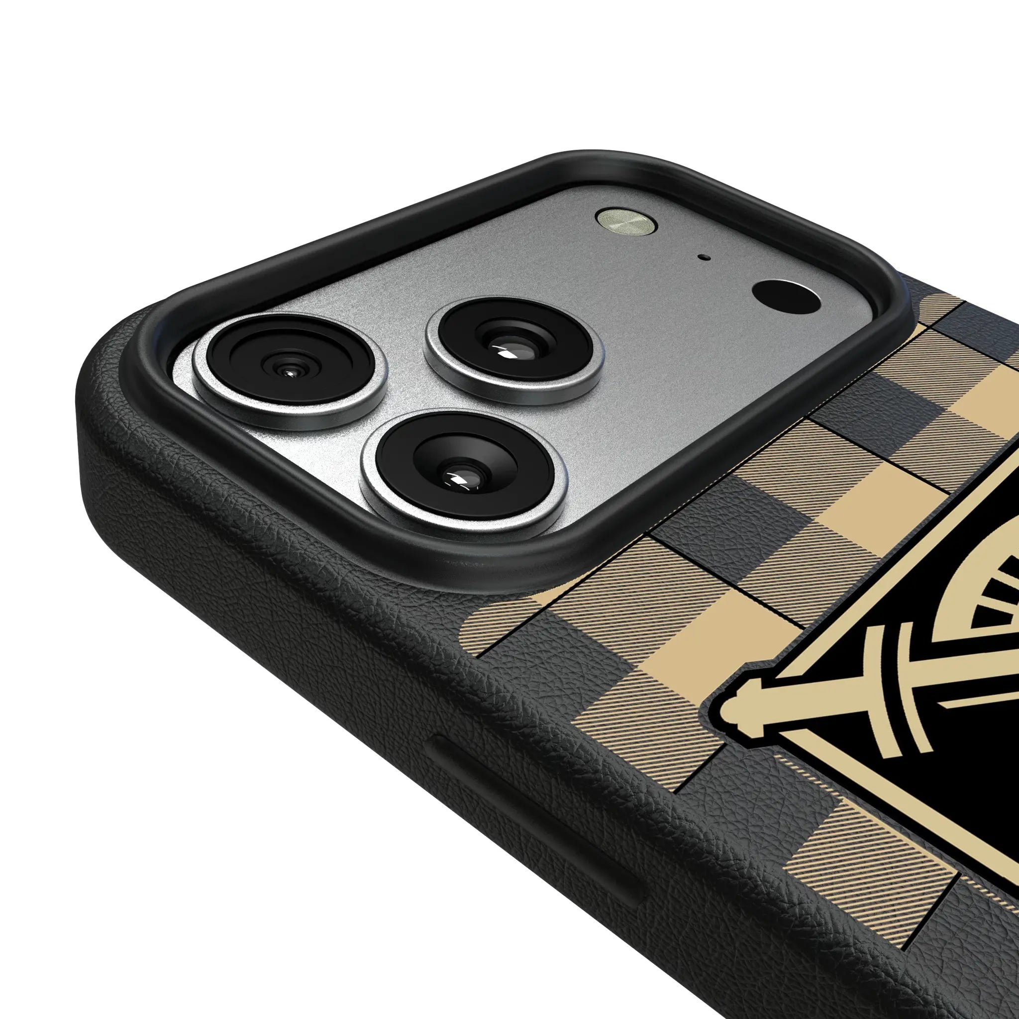 United States Military Academy Black Knights Plaid iPhone MagSafe Compatible Phone Case for Apple iPhone - Detail#Device_iPhone 17 Pro Max