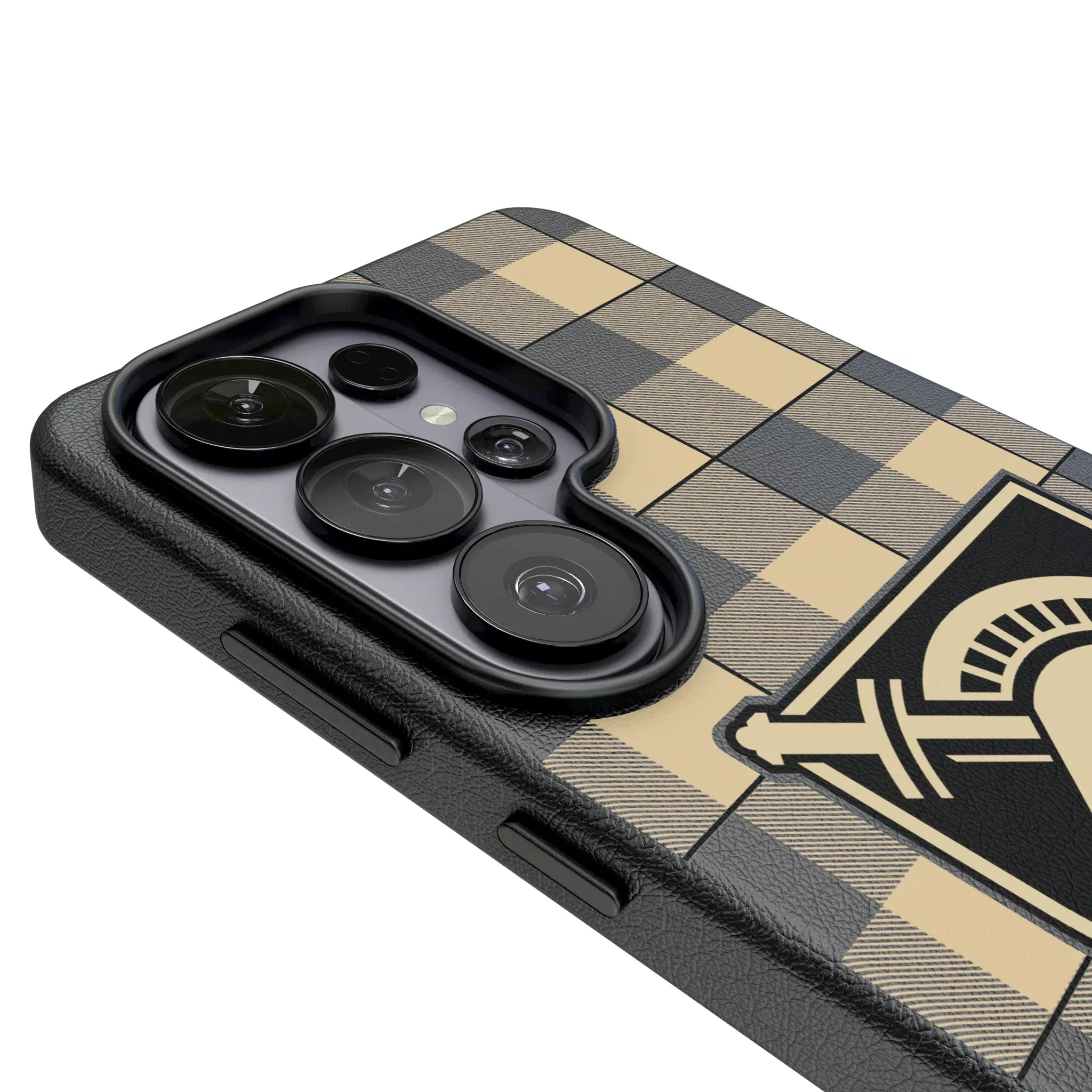 United States Military Academy Black Knights Plaid Galaxy MagSafe Compatible Phone Case for Samsung Galaxy - Detail#Device_Galaxy S26 Ultra