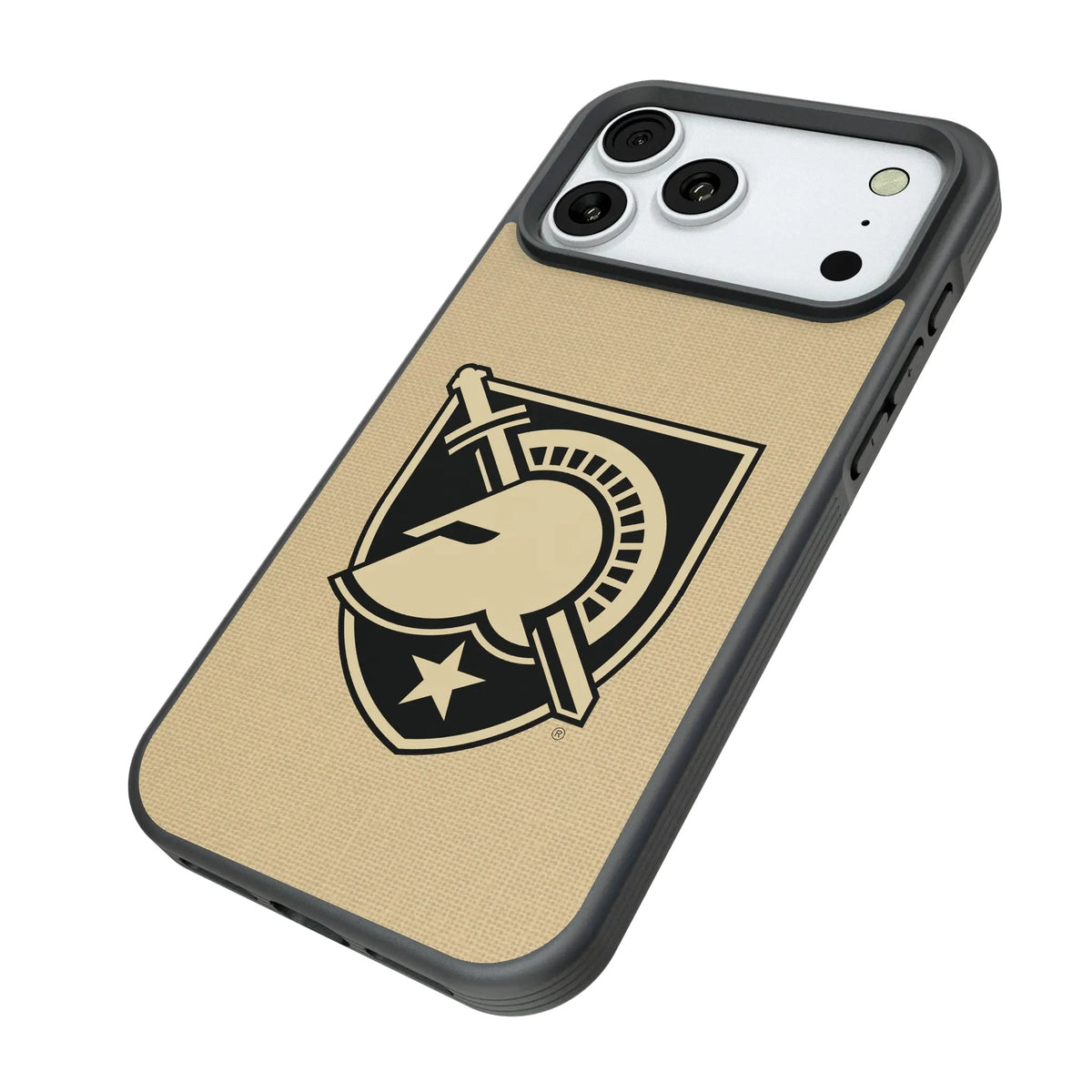 United States Military Academy Black Knights Solid iPhone Bump Phone Case for Apple iPhone - Isometric View#Device_iPhone 18 Pro Max