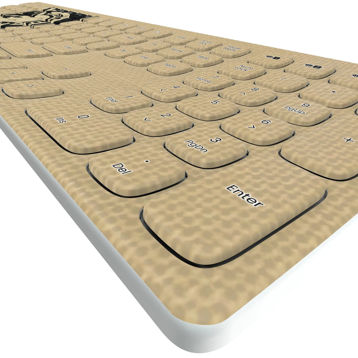 United States Military Academy Black Knights Solid KKB605 Curved Wireless Keyboard - Detail