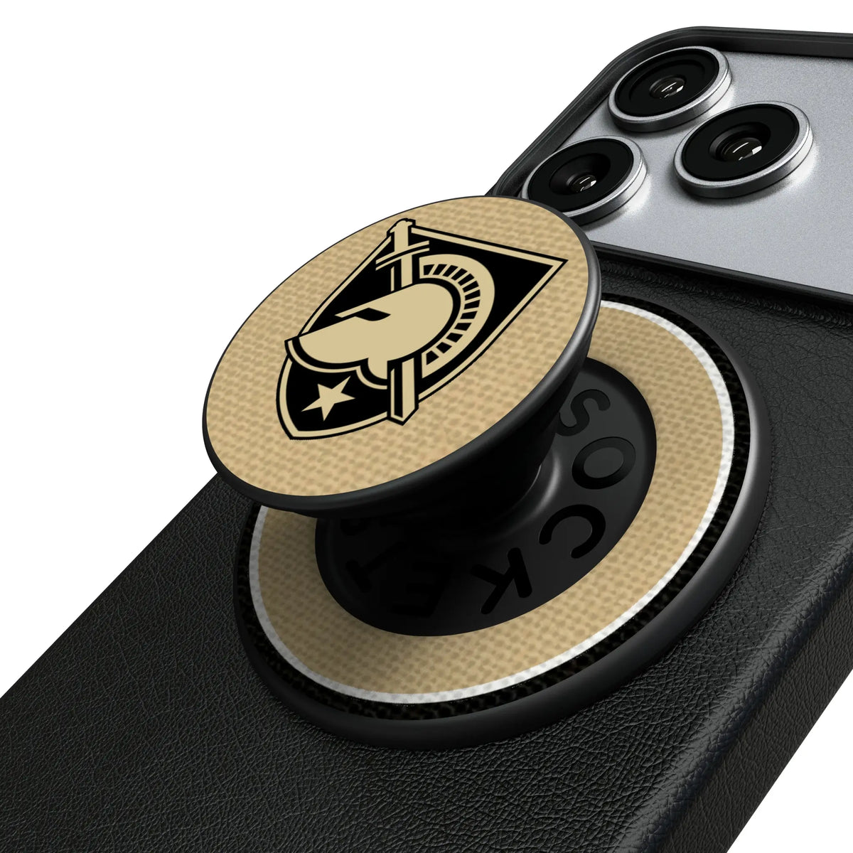 United States Military Academy Black Knights Stripe Popsockets Round Magnetic