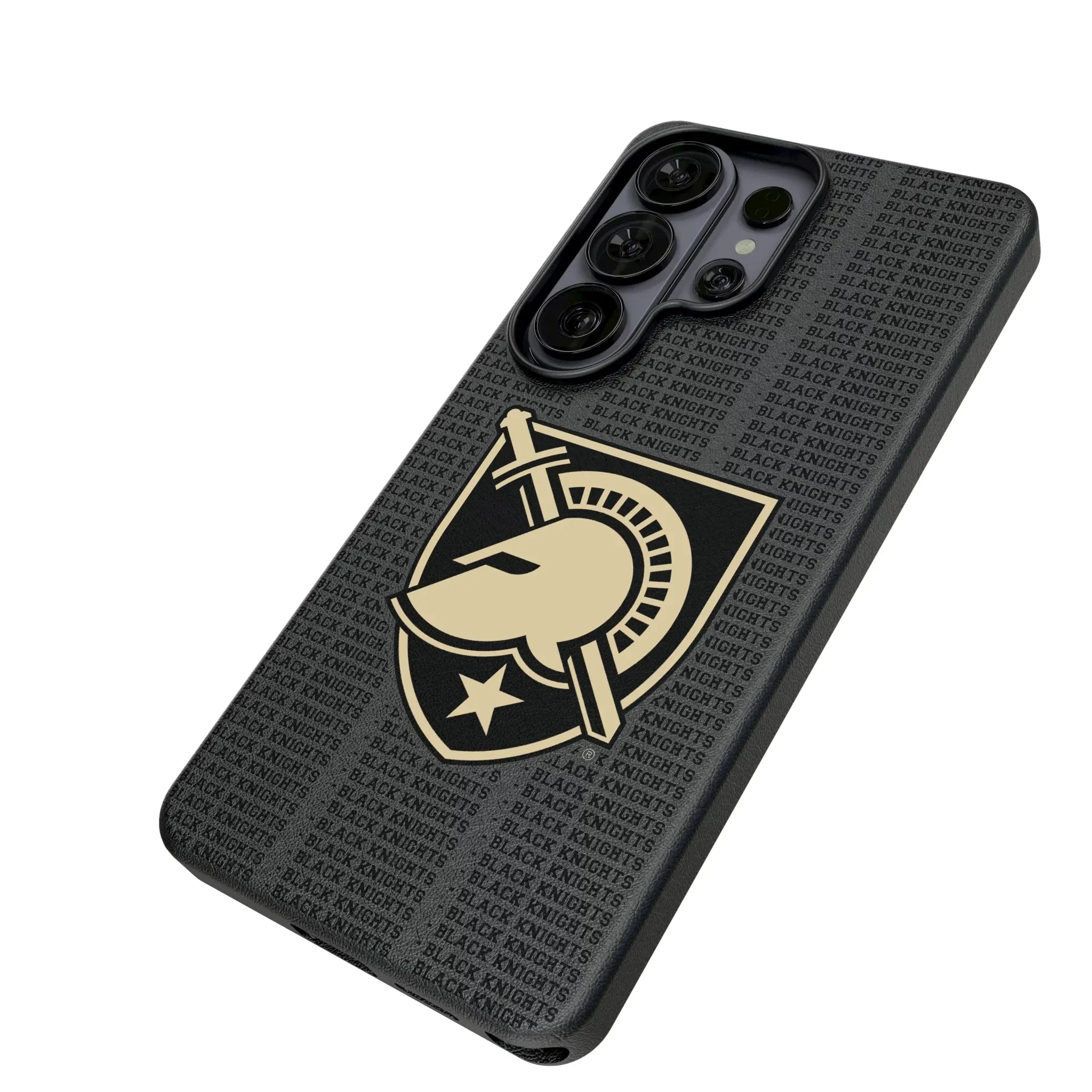 United States Military Academy Black Knights Text Backdrop Galaxy MagSafe Compatible Phone Case for Samsung Galaxy - Isometric View#Device_Galaxy S26 Ultra