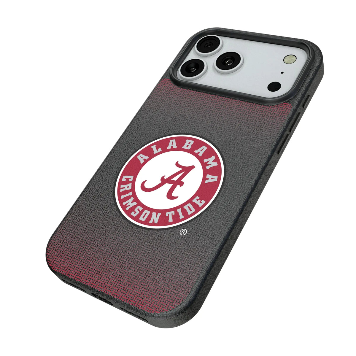 University of Alabama Crimson Tide Linen iPhone MagSafe Compatible Phone Case for Apple iPhone - Isometric View#Device_iPhone 18 Pro Max