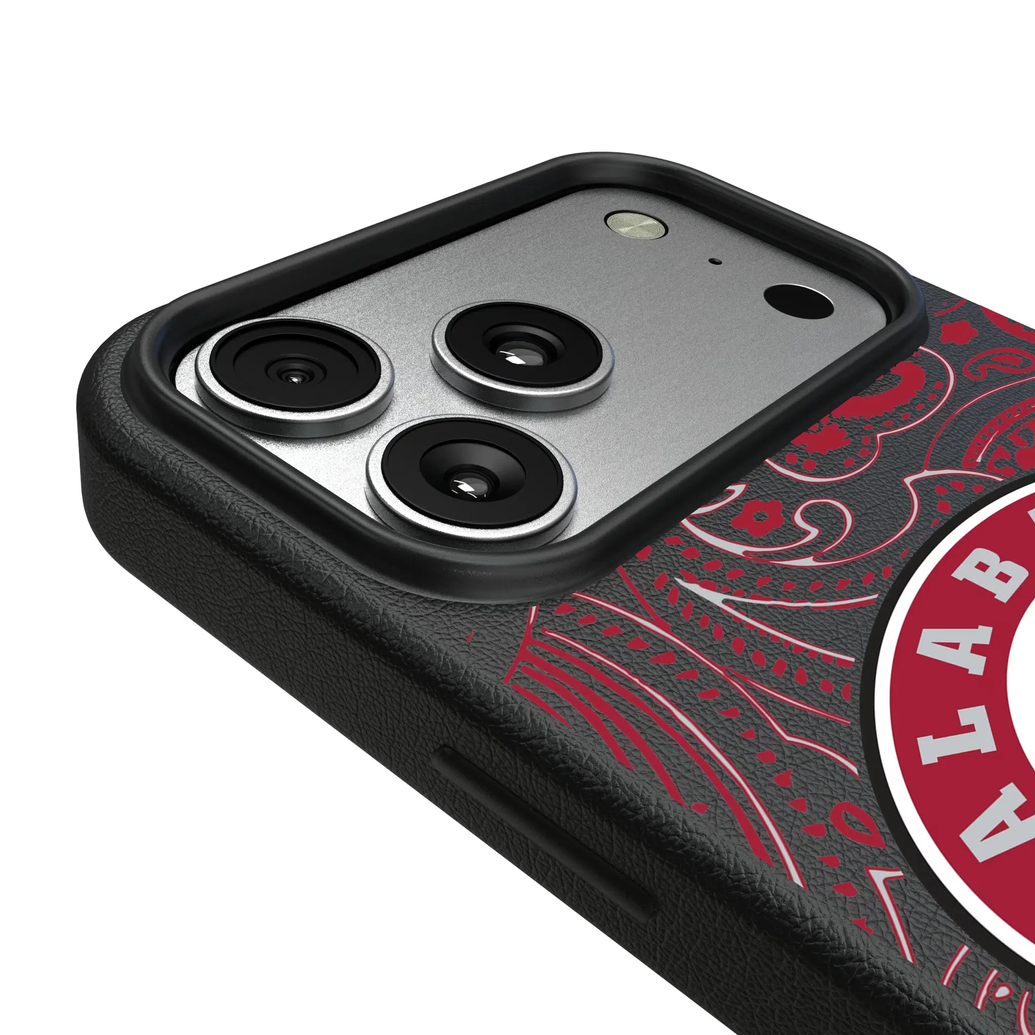 University of Alabama Crimson Tide Paisley iPhone MagSafe Compatible Phone Case for Apple iPhone - Detail#Device_iPhone 17 Pro Max