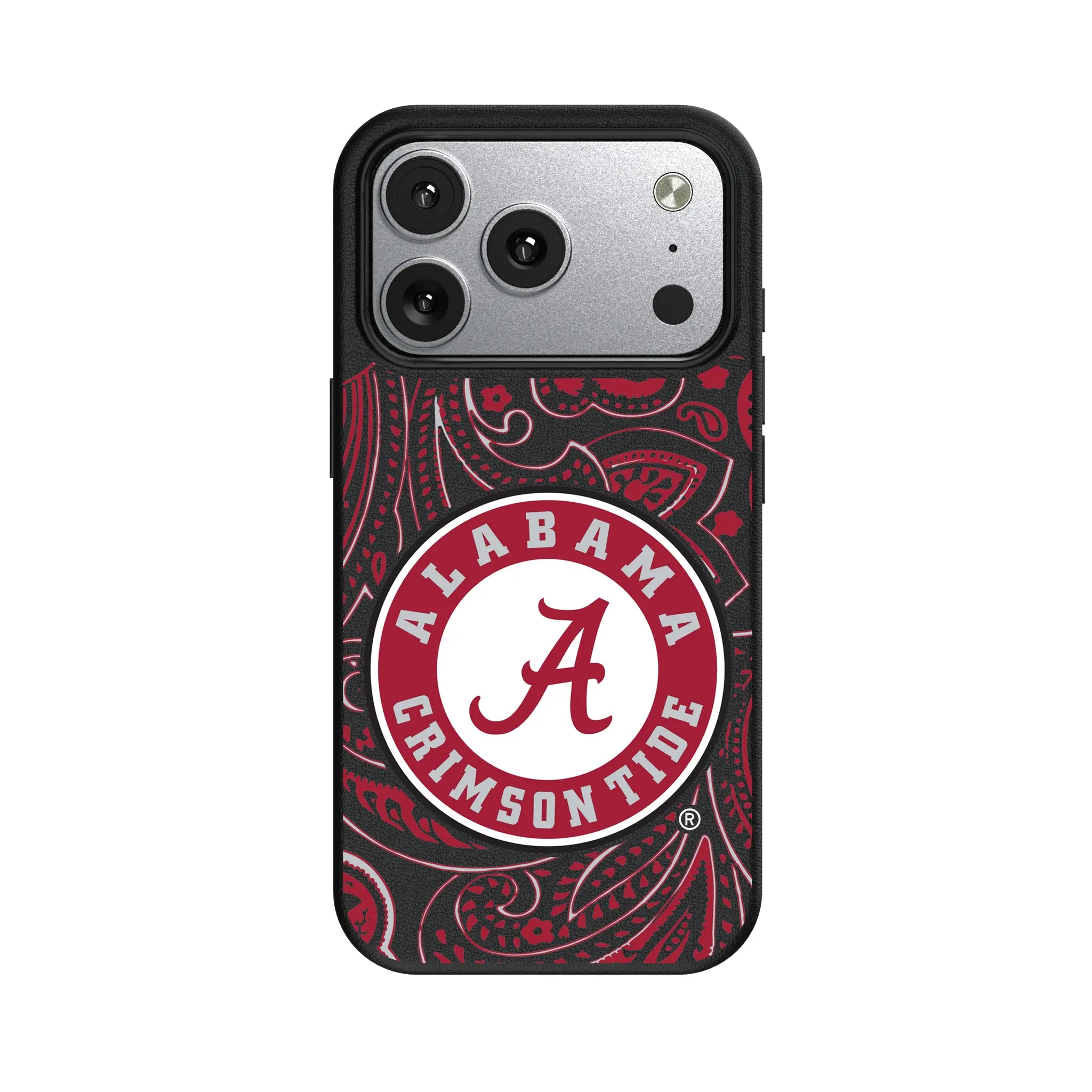 University of Alabama Crimson Tide Paisley iPhone MagSafe Compatible Phone Case for Apple iPhone#Device_iPhone 17 Pro